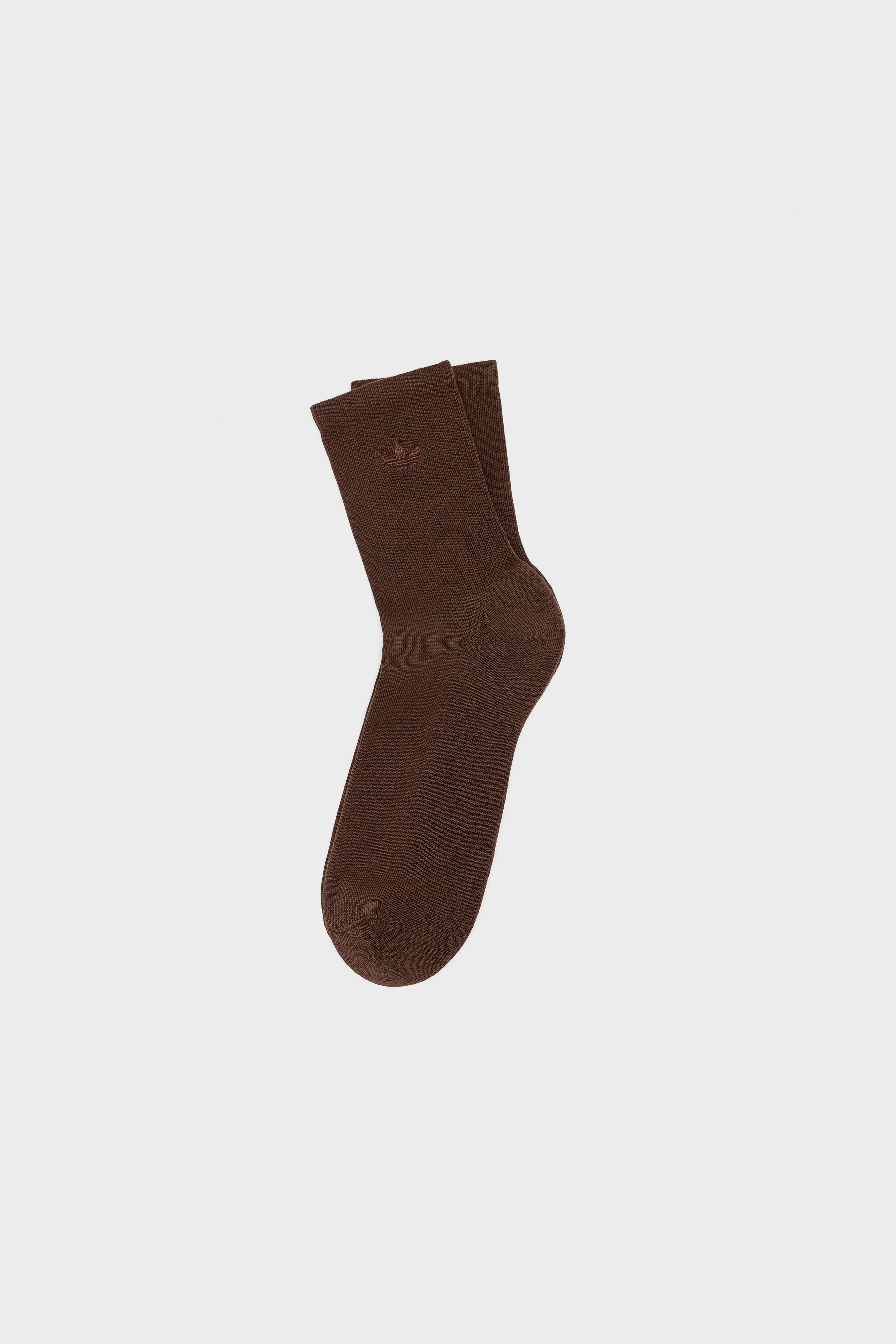 Two-Toned Crew Socks for Women  (252 / W / BROWN)