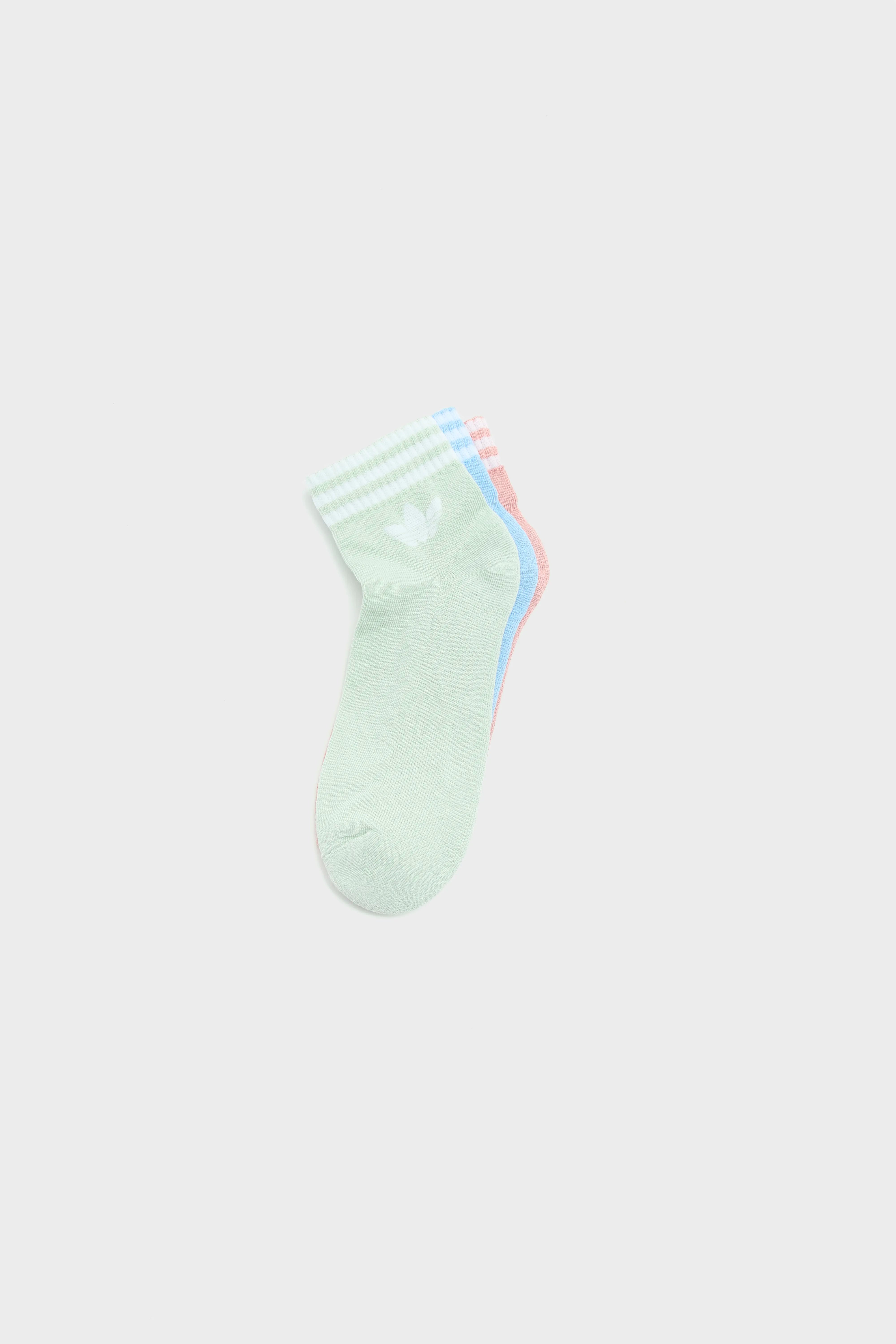 3-Stripes Ankle Socks for Women (252 / W / MULTICOLOR)