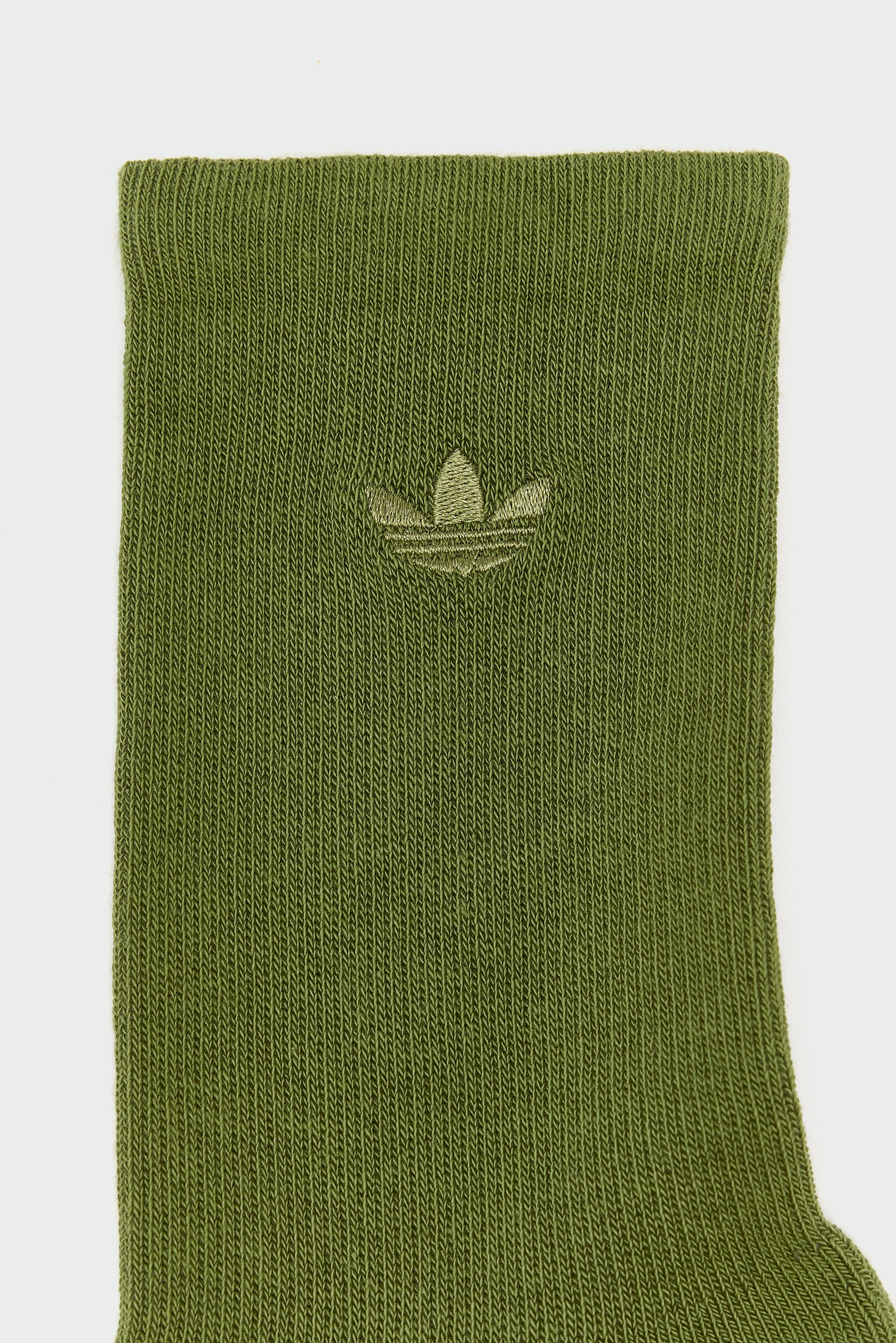 Two-Toned Crew Socks for Women  (252 / W / GREEN)