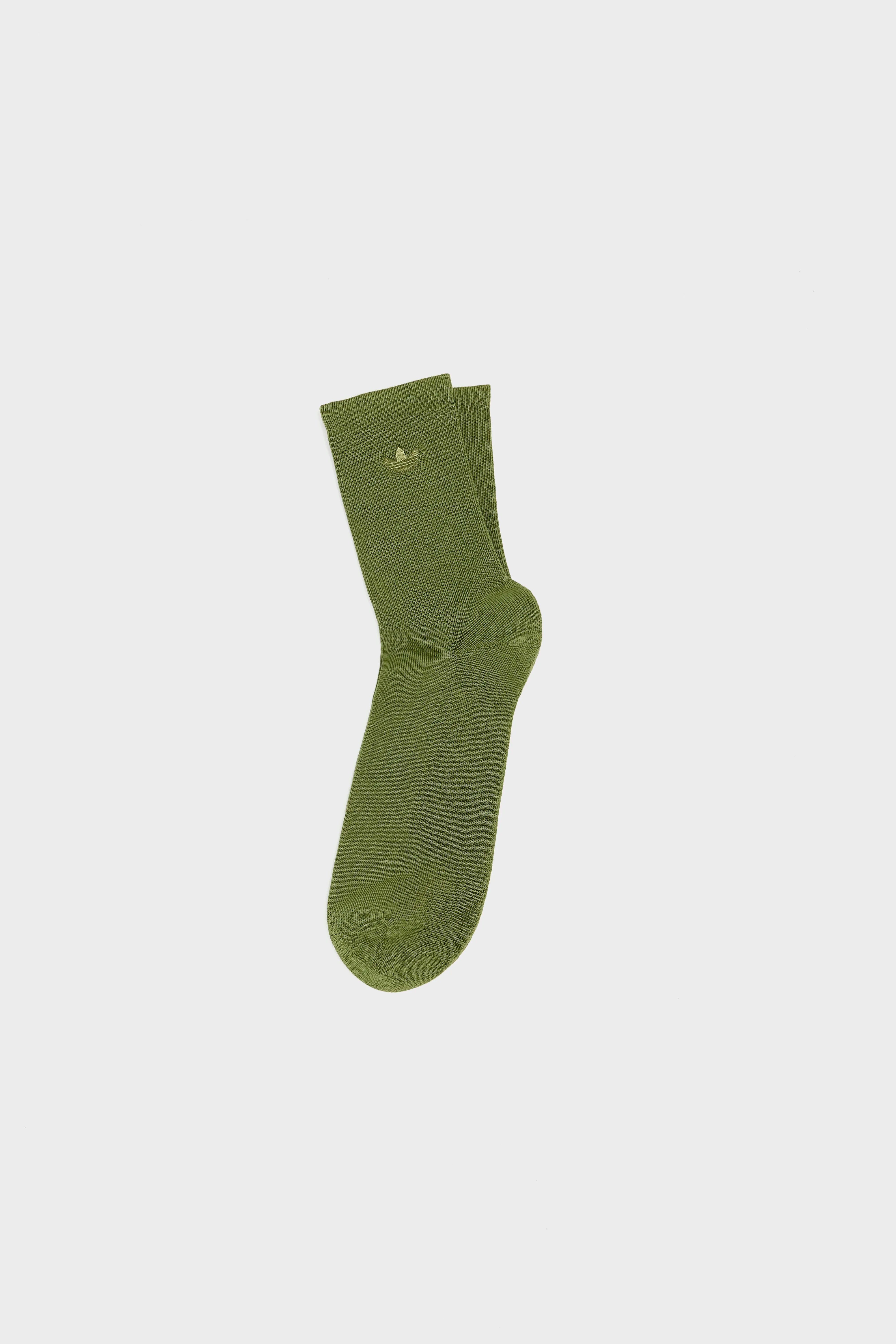 Two-Toned Crew Socks for Women  (252 / W / GREEN)