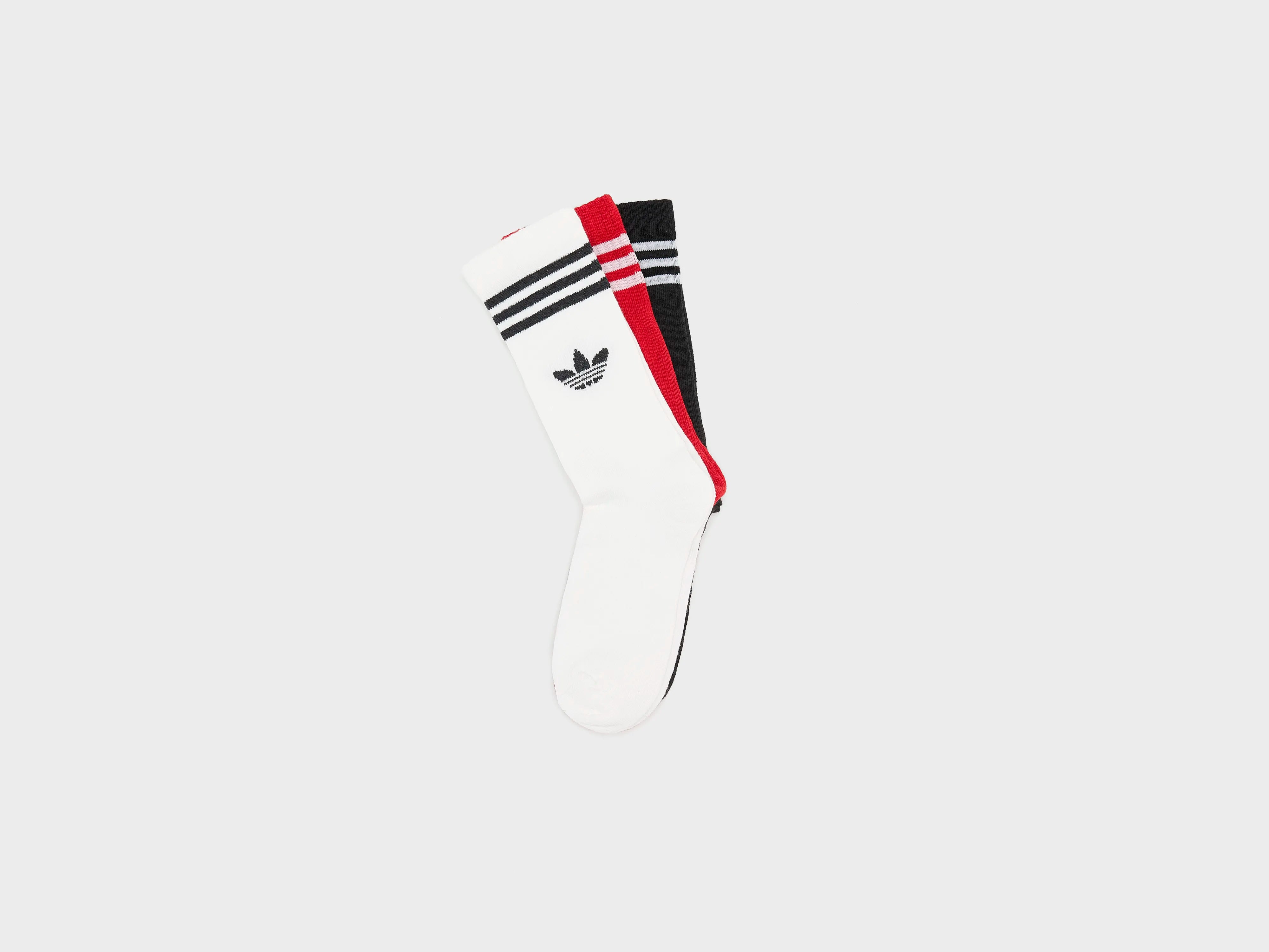 3-Stripes Crew Socks voor Juniors  (252 / G / MULTICOLOR)