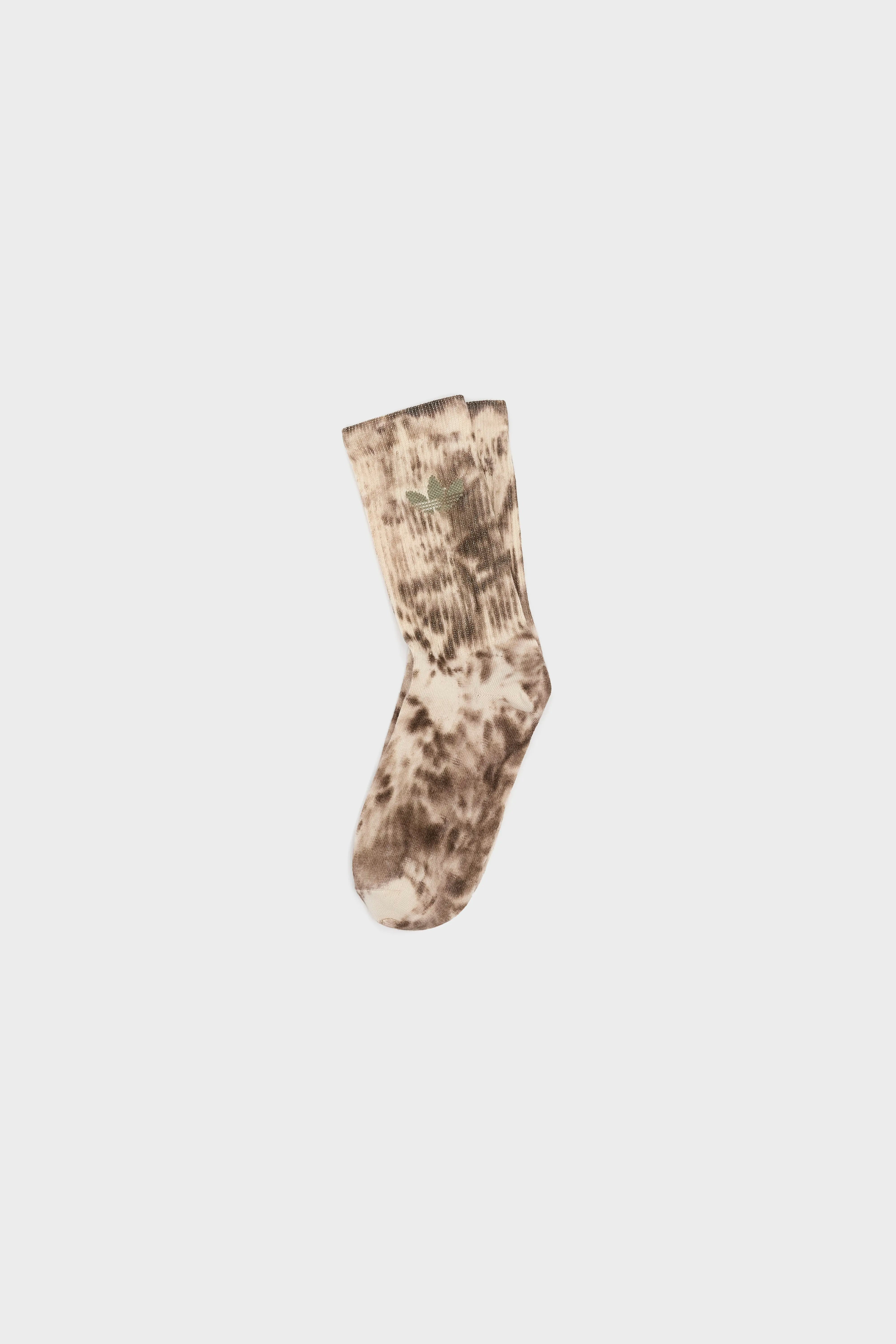 Tie Dye Crew Socks for Women  (252 / W / BROWN)
