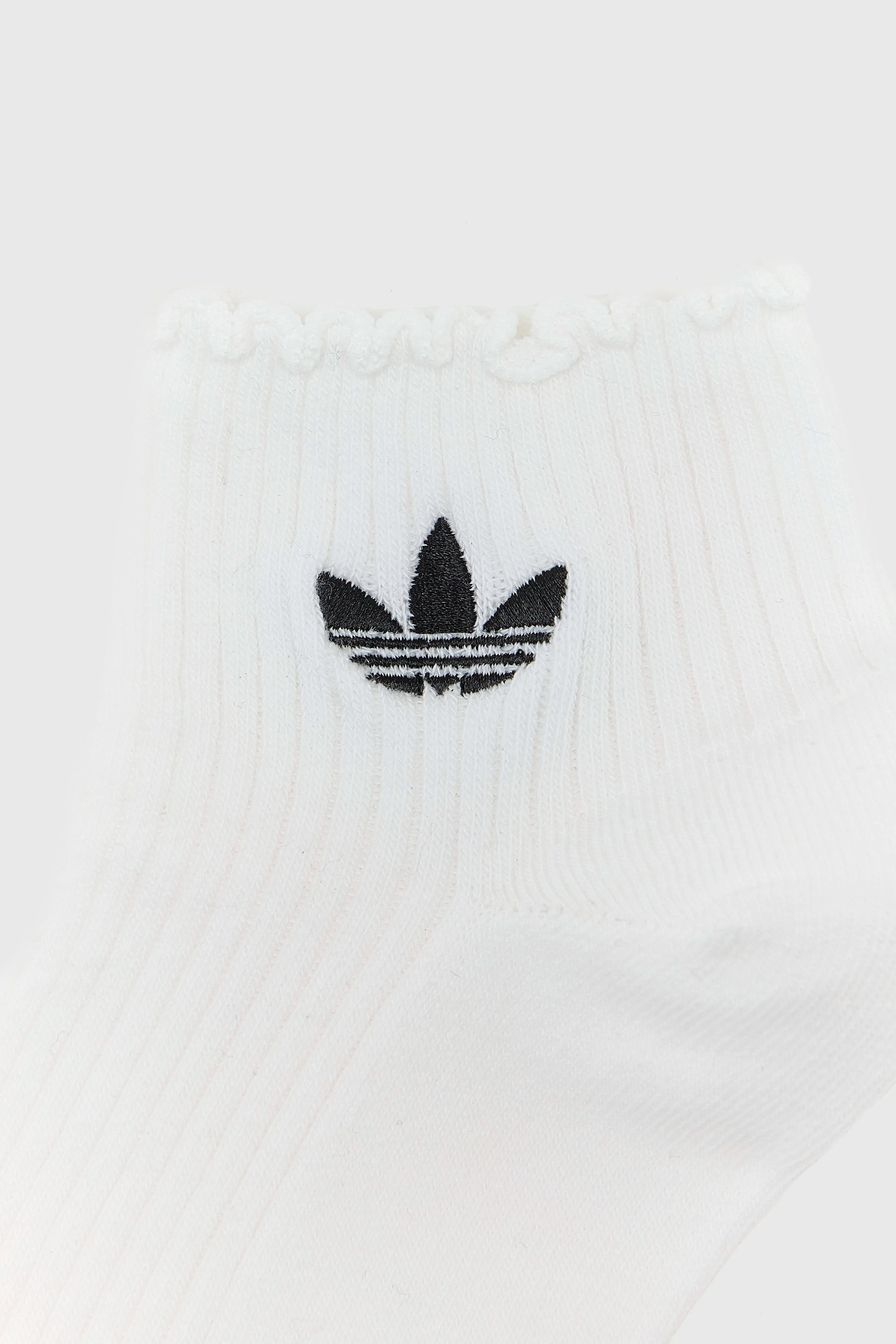 Chaussettes Ruffle Quarter pour Femme (261 / W / BLACK/WHITE)