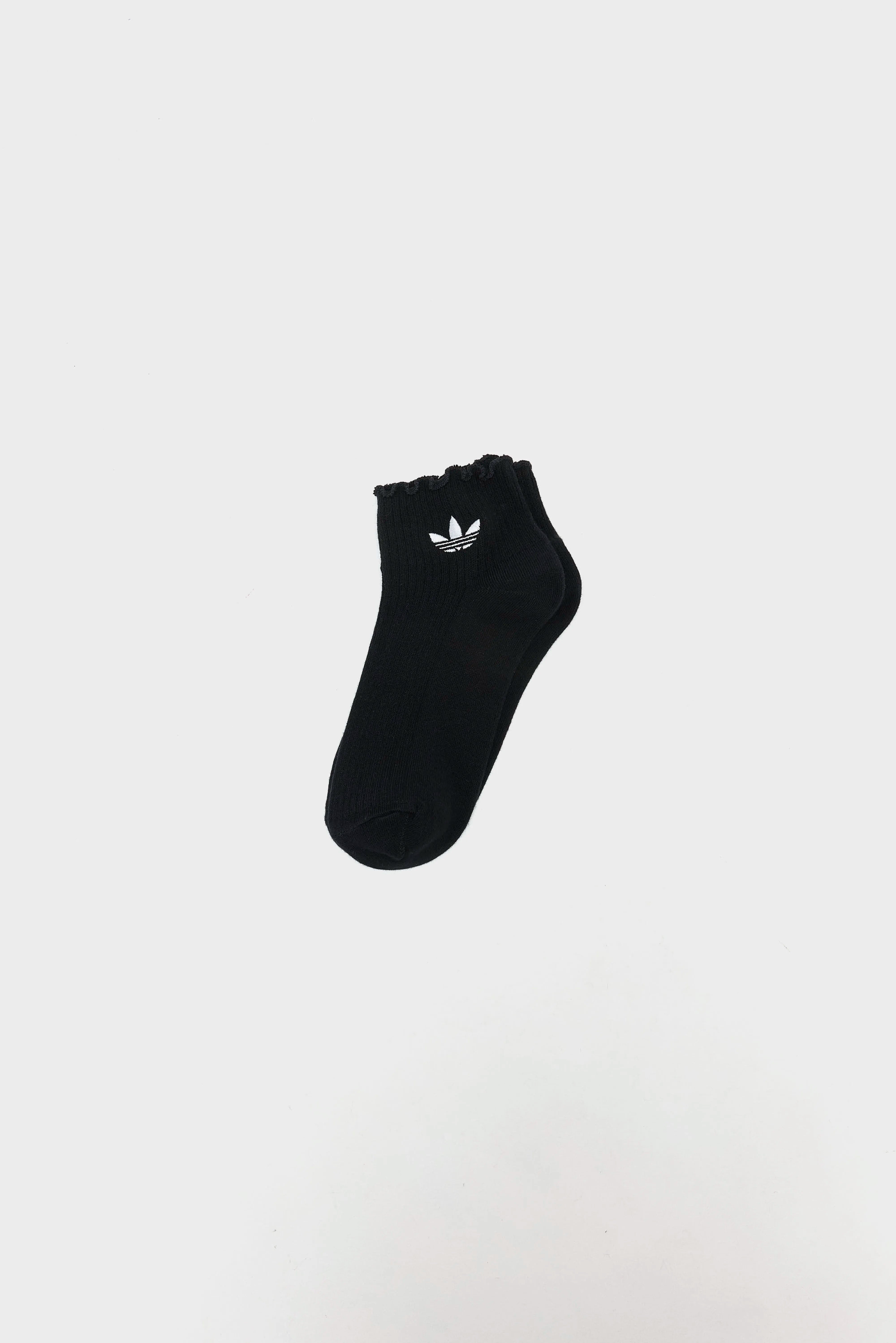 Chaussettes Ruffle Quarter pour Femme (261 / W / BLACK/WHITE)