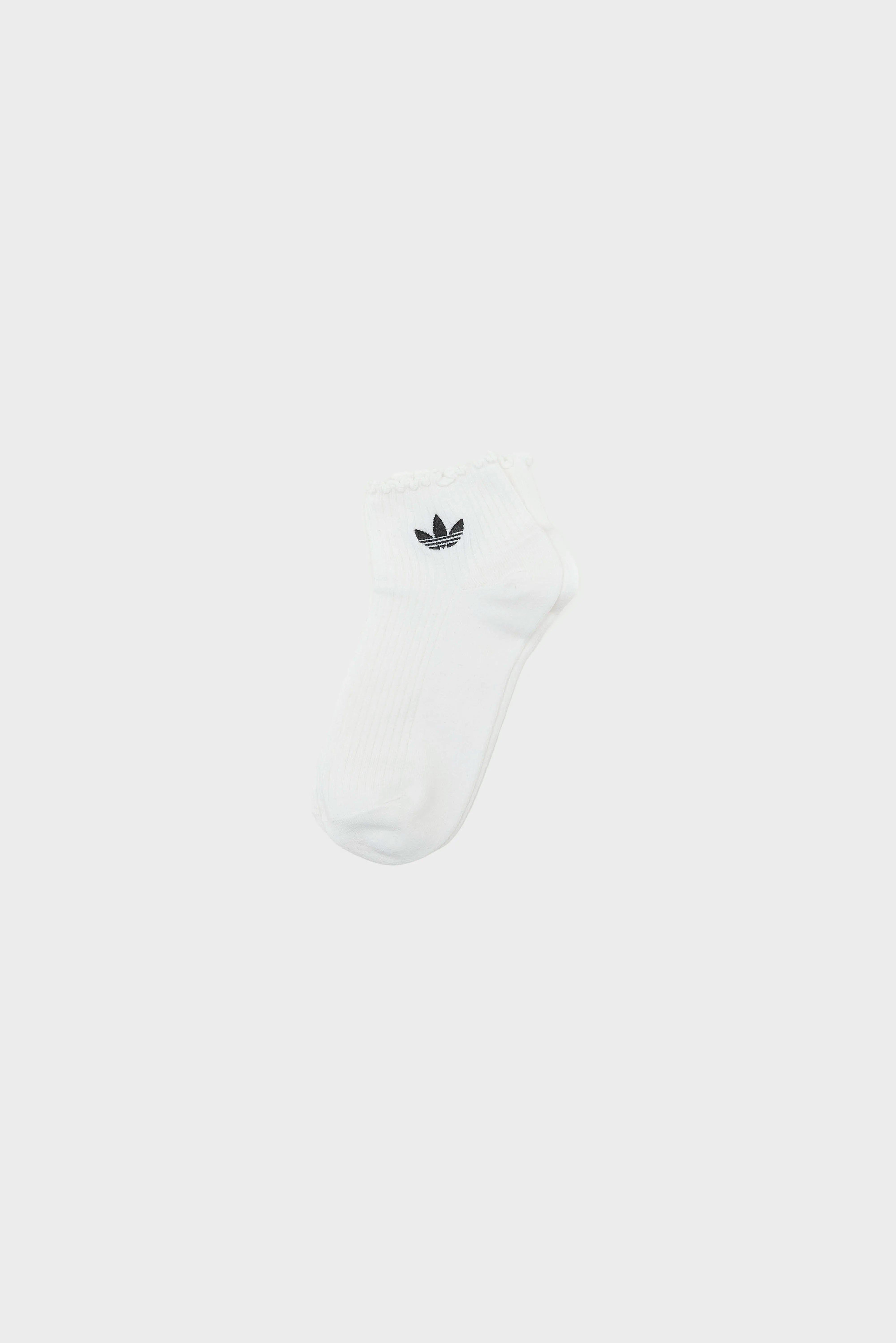 Chaussettes Ruffle Quarter pour Femme (261 / W / BLACK/WHITE)