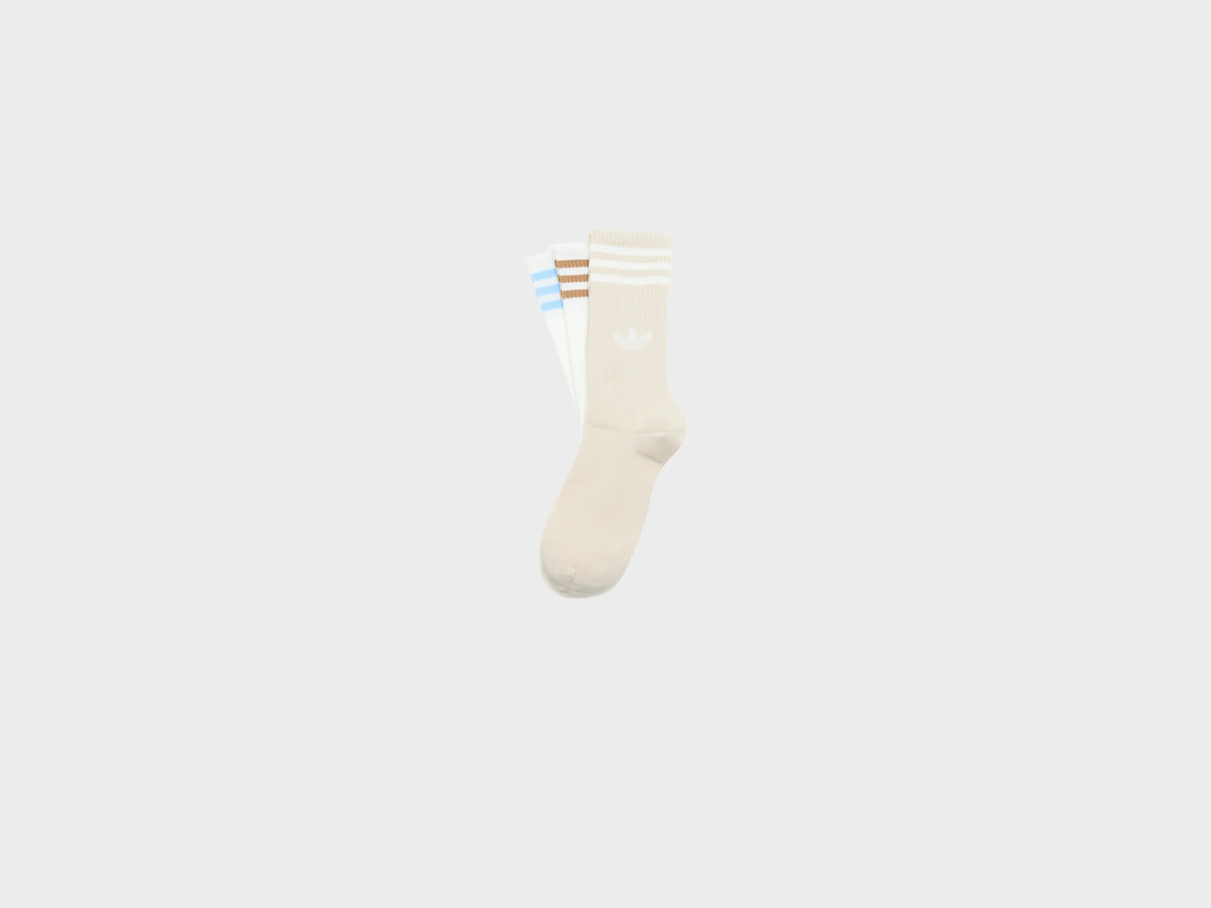 3-Stripes Hoge Crewsokken voor Dames (262 / W / BEIGE)