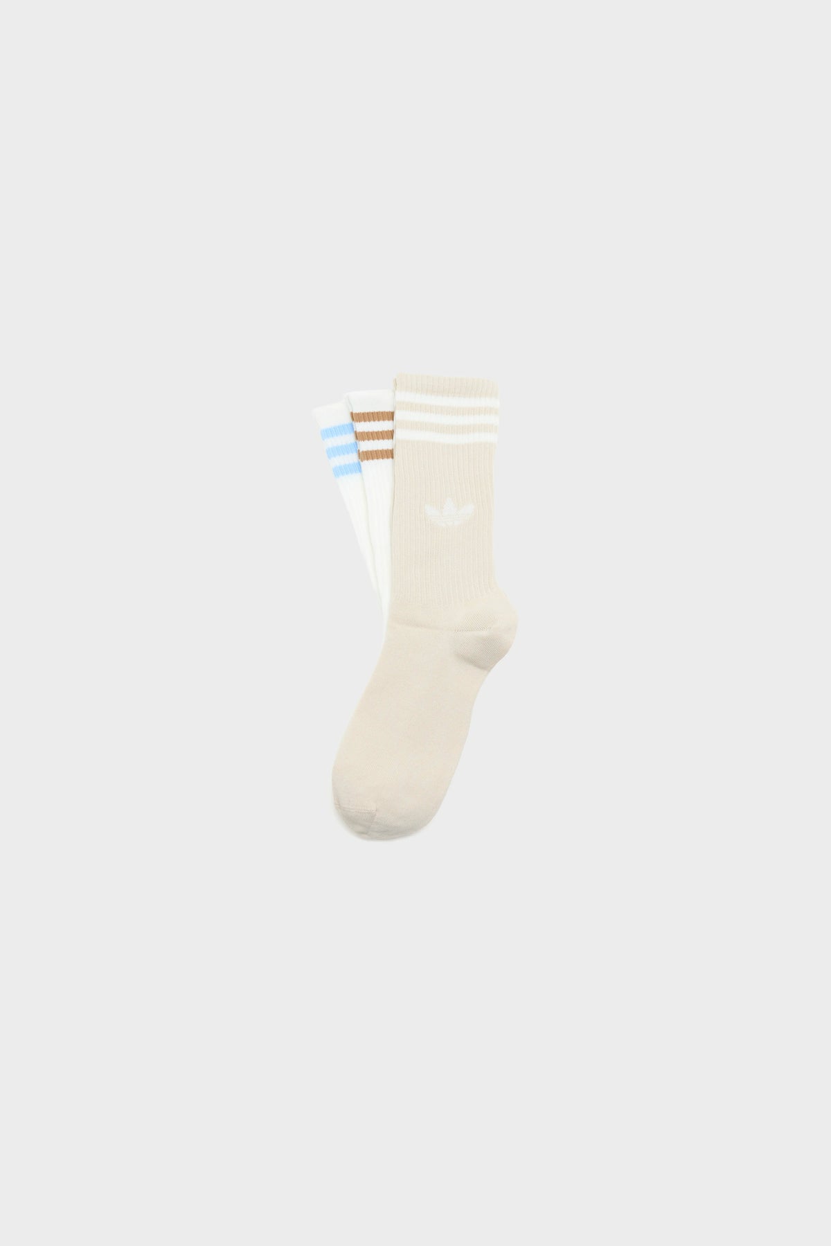 3-Stripes Hoge Crewsokken voor Dames (262 / W / BEIGE)