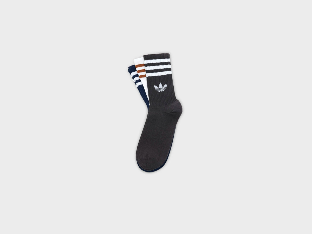 3-Stripes Crew Socks for Men (262 / M / GREY)