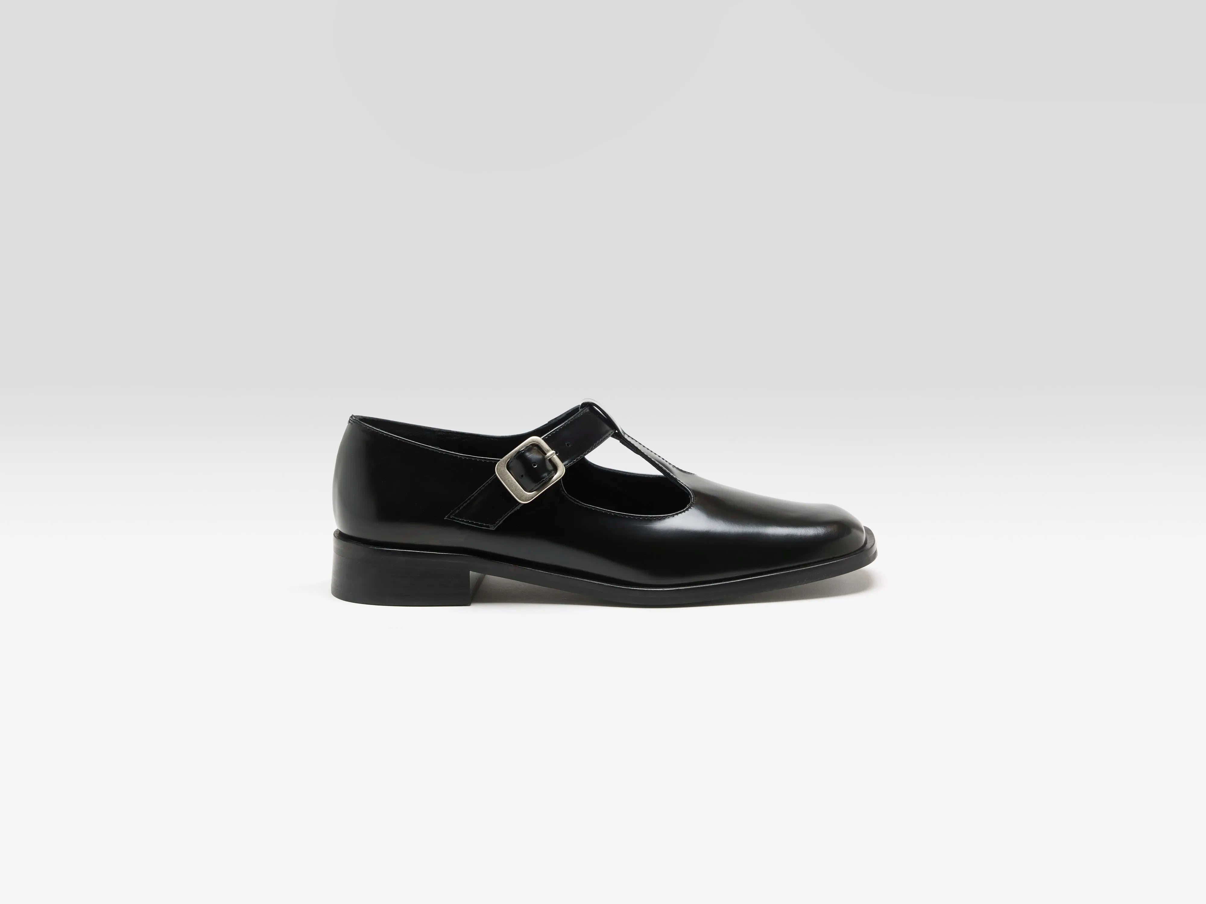 Lucy T-Bar Mary Janes (262 / W / BLACK)