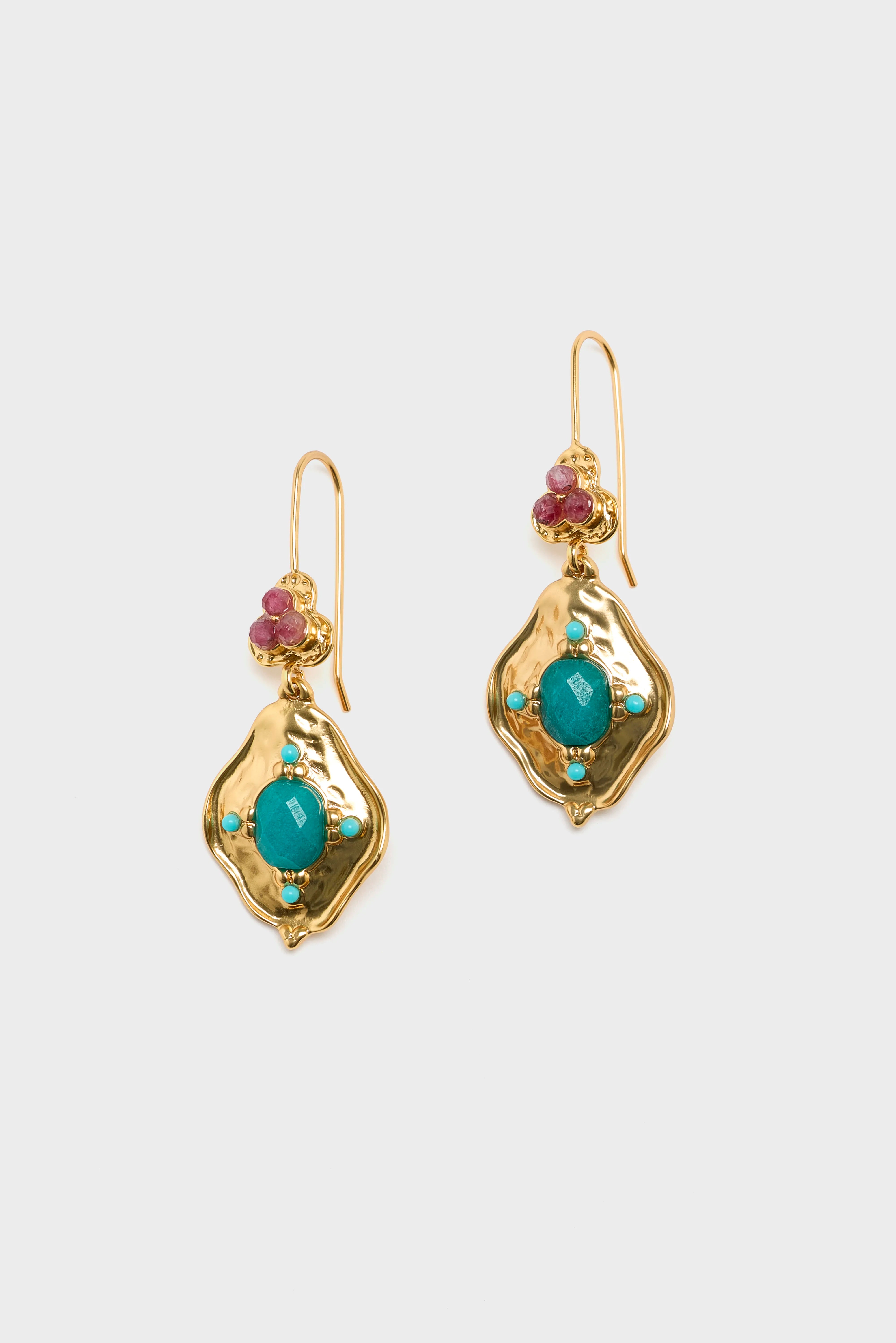 Pitiusa Green Earrings (252 / W / GOLD)