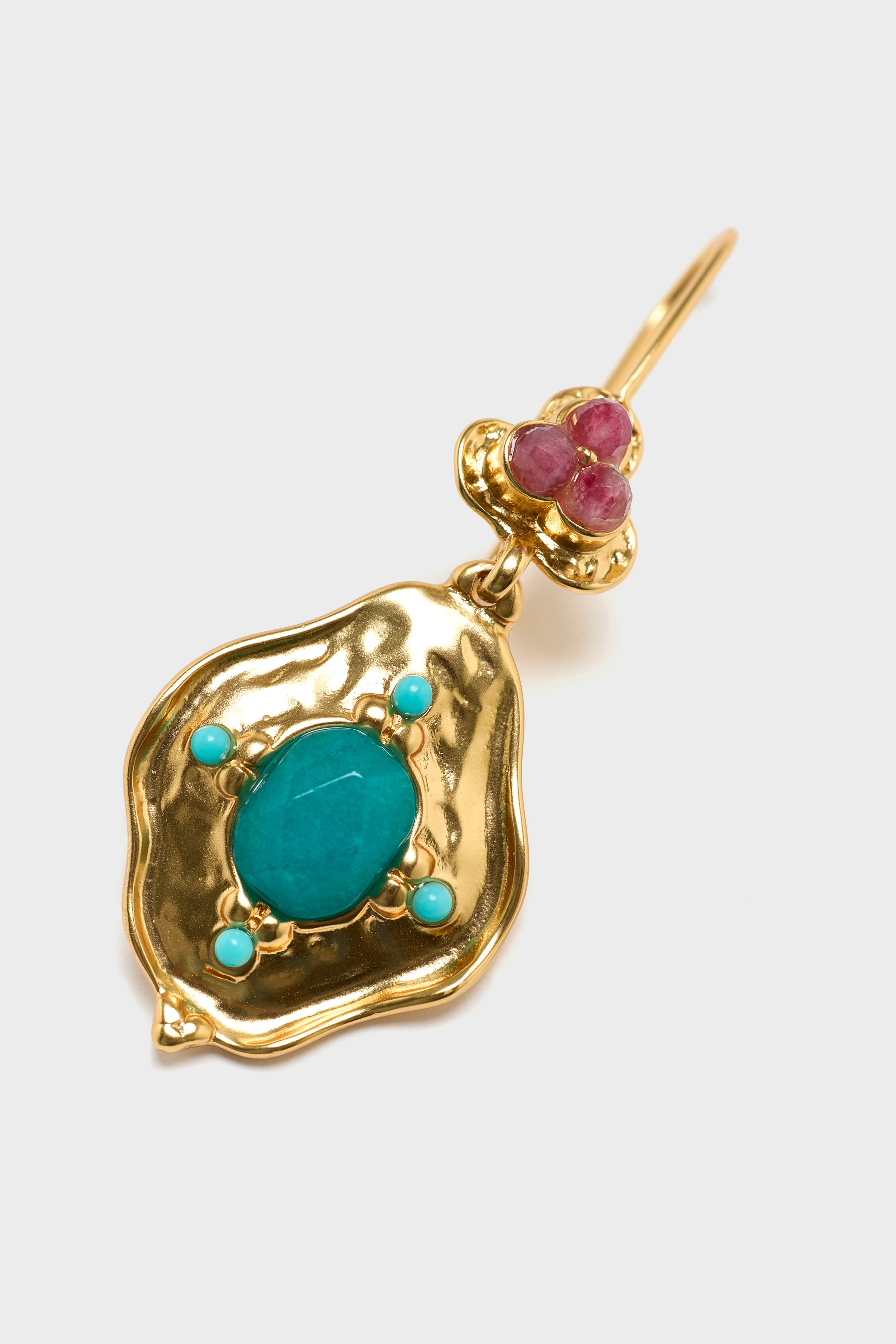 Pitiusa Green Earrings (252 / W / GOLD)