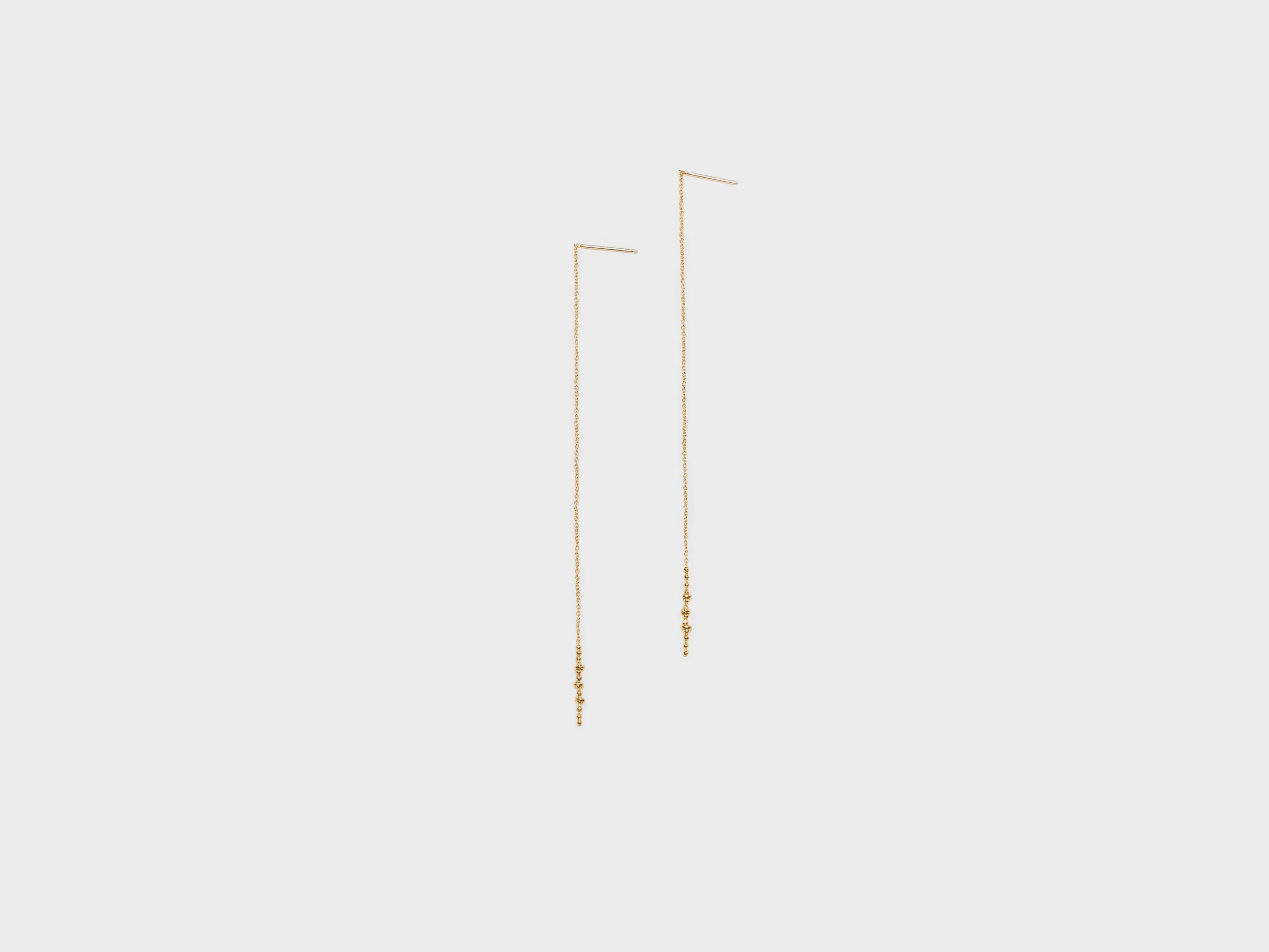 Boucles d'Oreilles Océane à Chaîne (242 / W / GOLD)