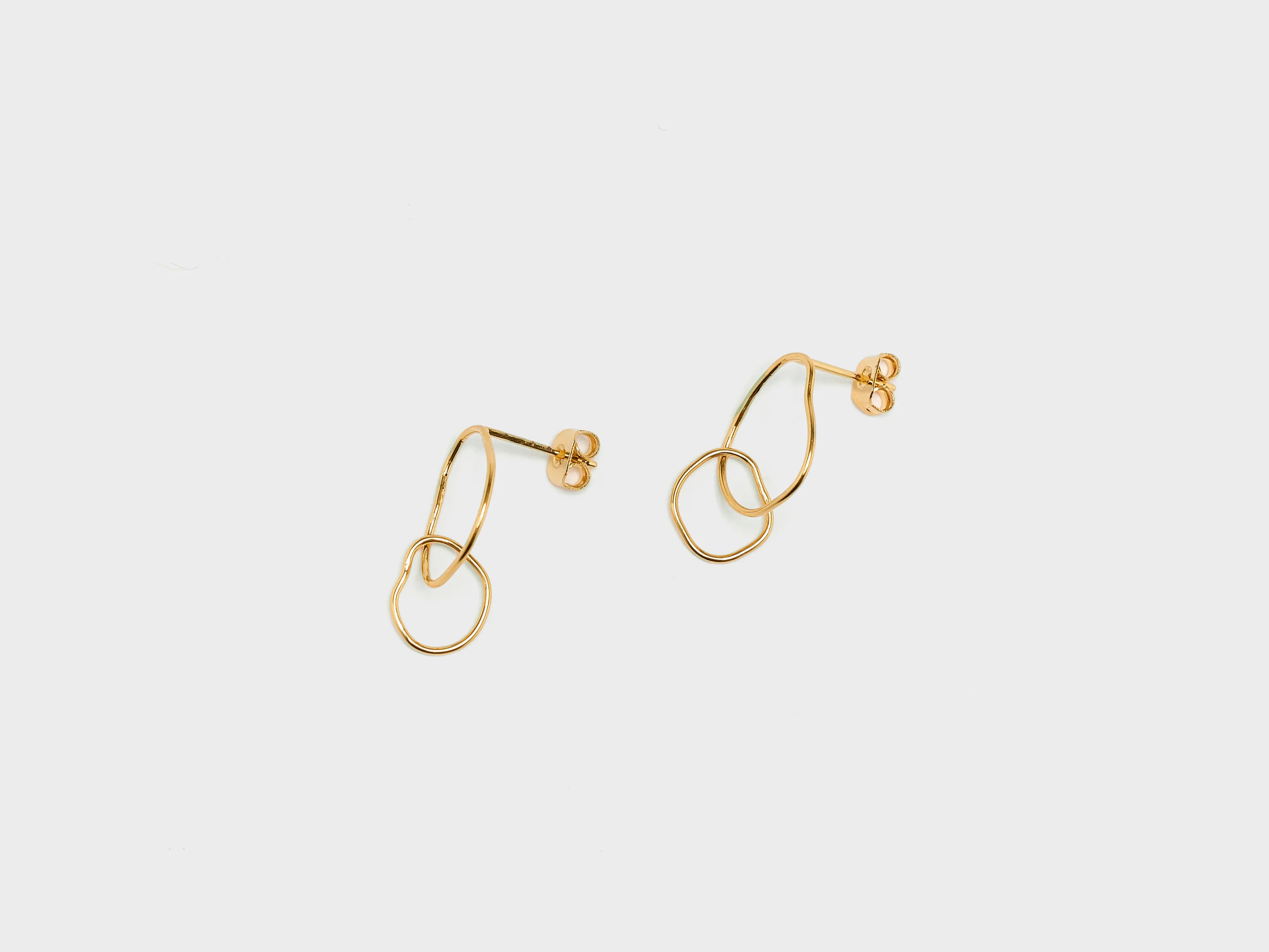 Clous d'oreilles Doubles Capucine (251 / W / GOLD)