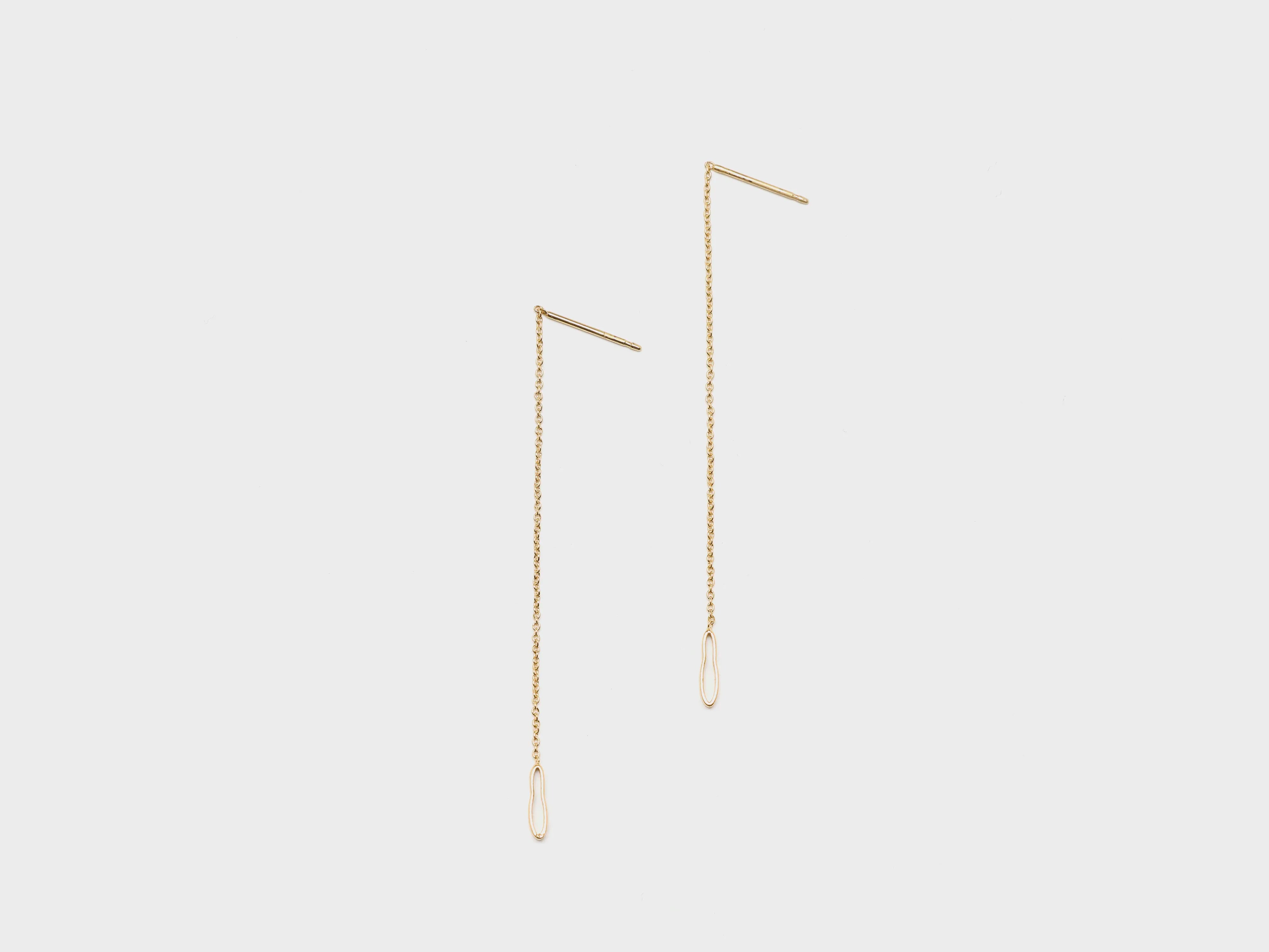 Songe Adjustable Chain Earrings (252 / W / GOLD)