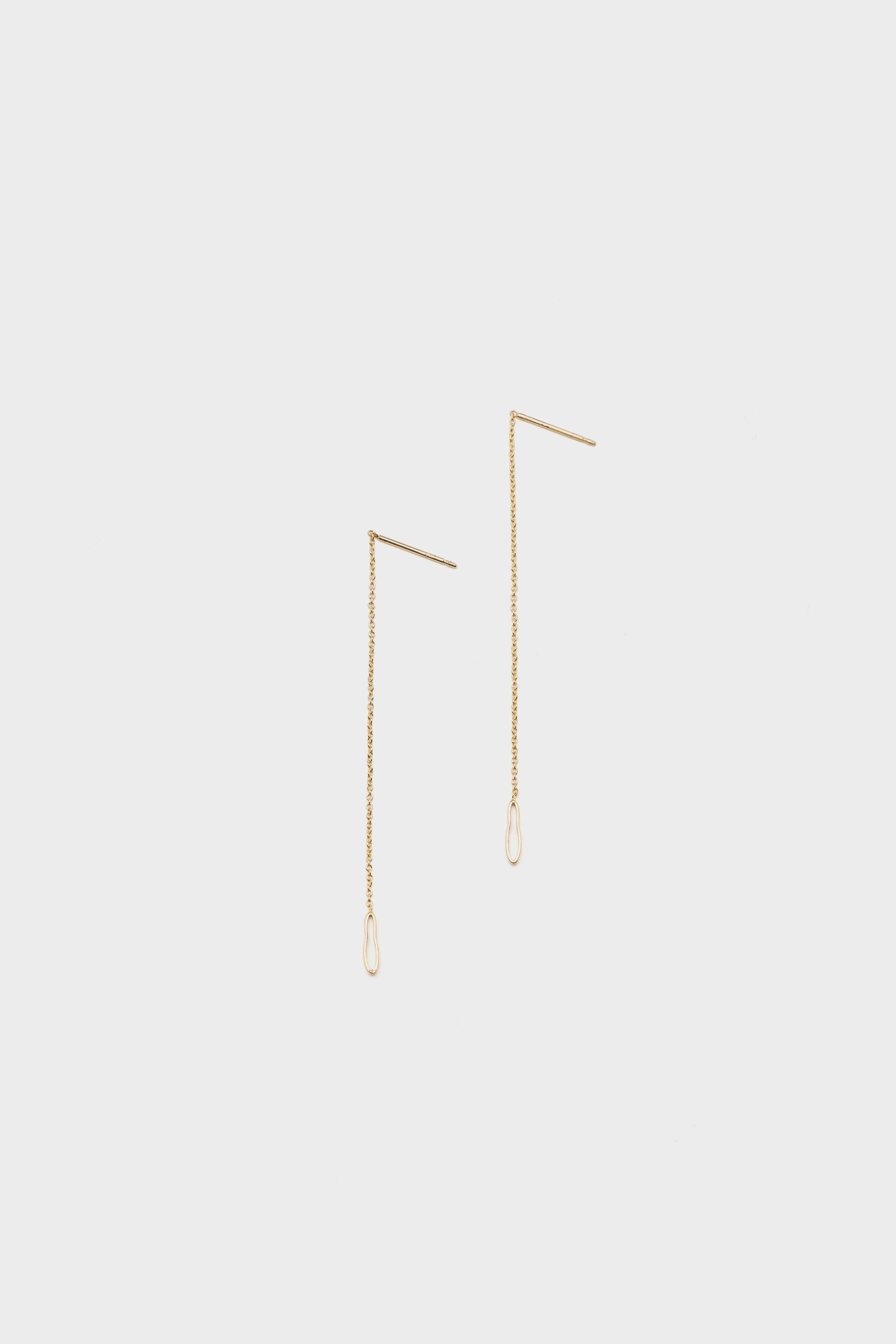 Songe Adjustable Chain Earrings (252 / W / GOLD)