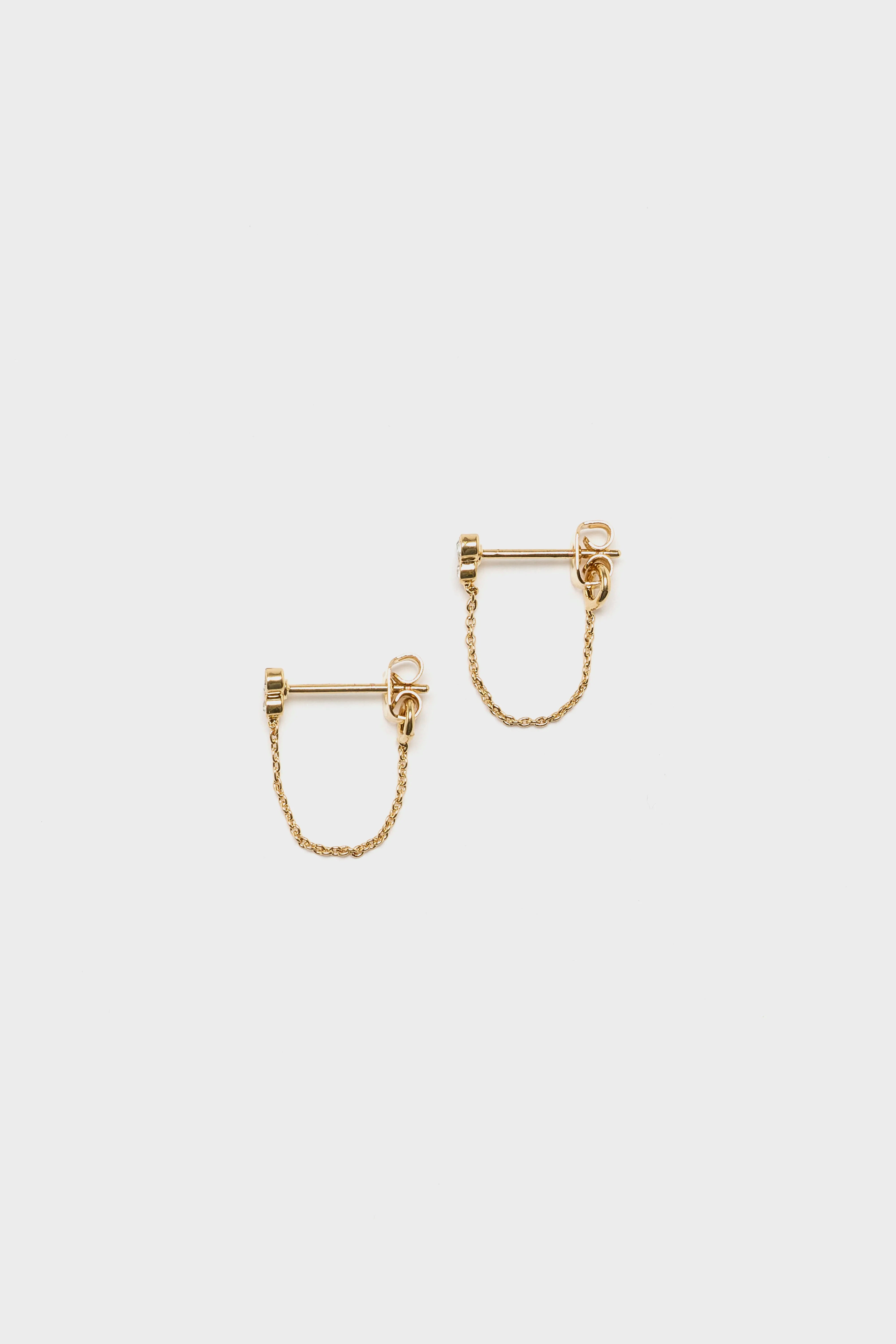 Melia Chain Earrings (252 / W / GOLD)