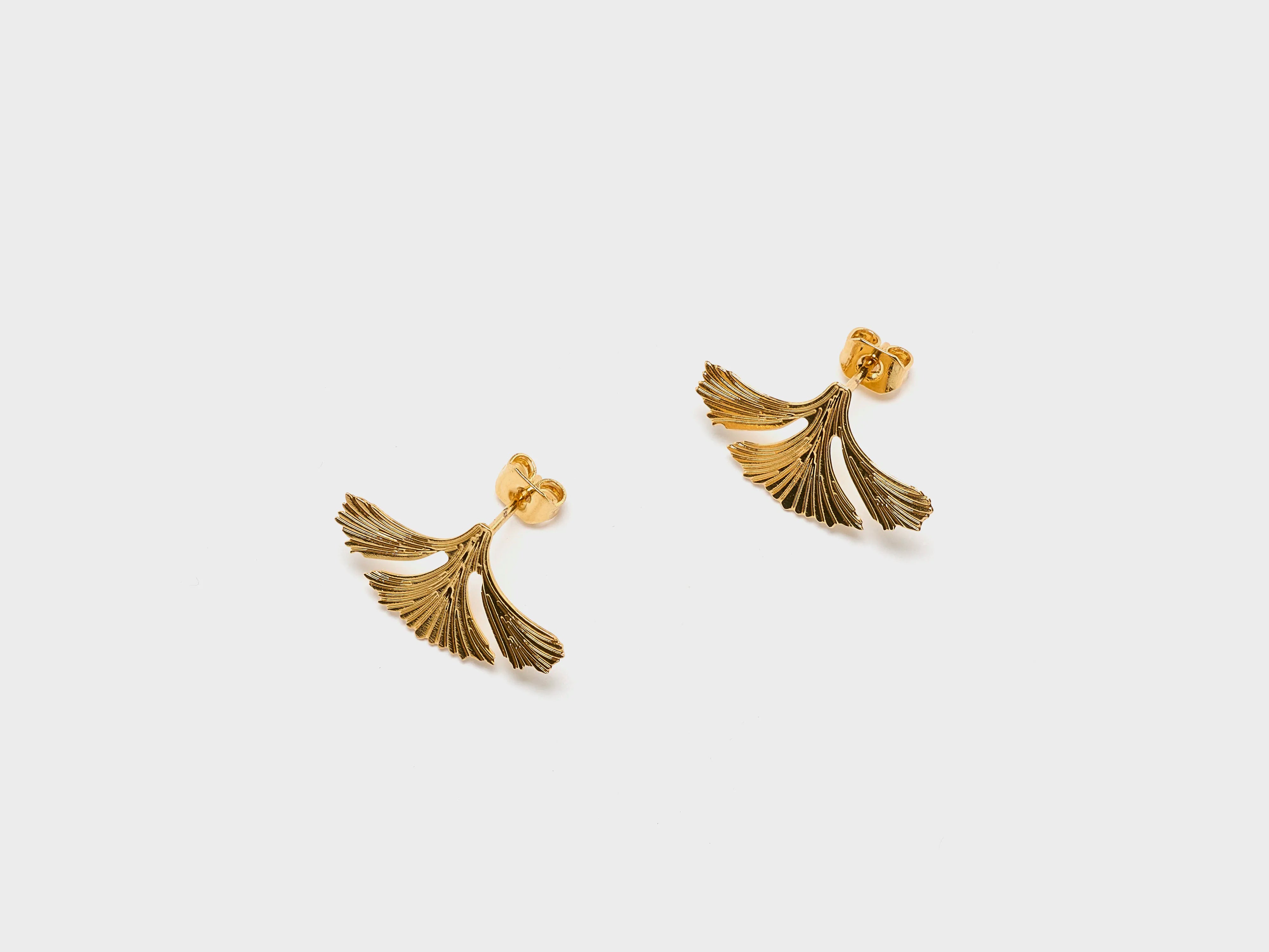 Inès Stud Earrings (252 / W / GOLD)