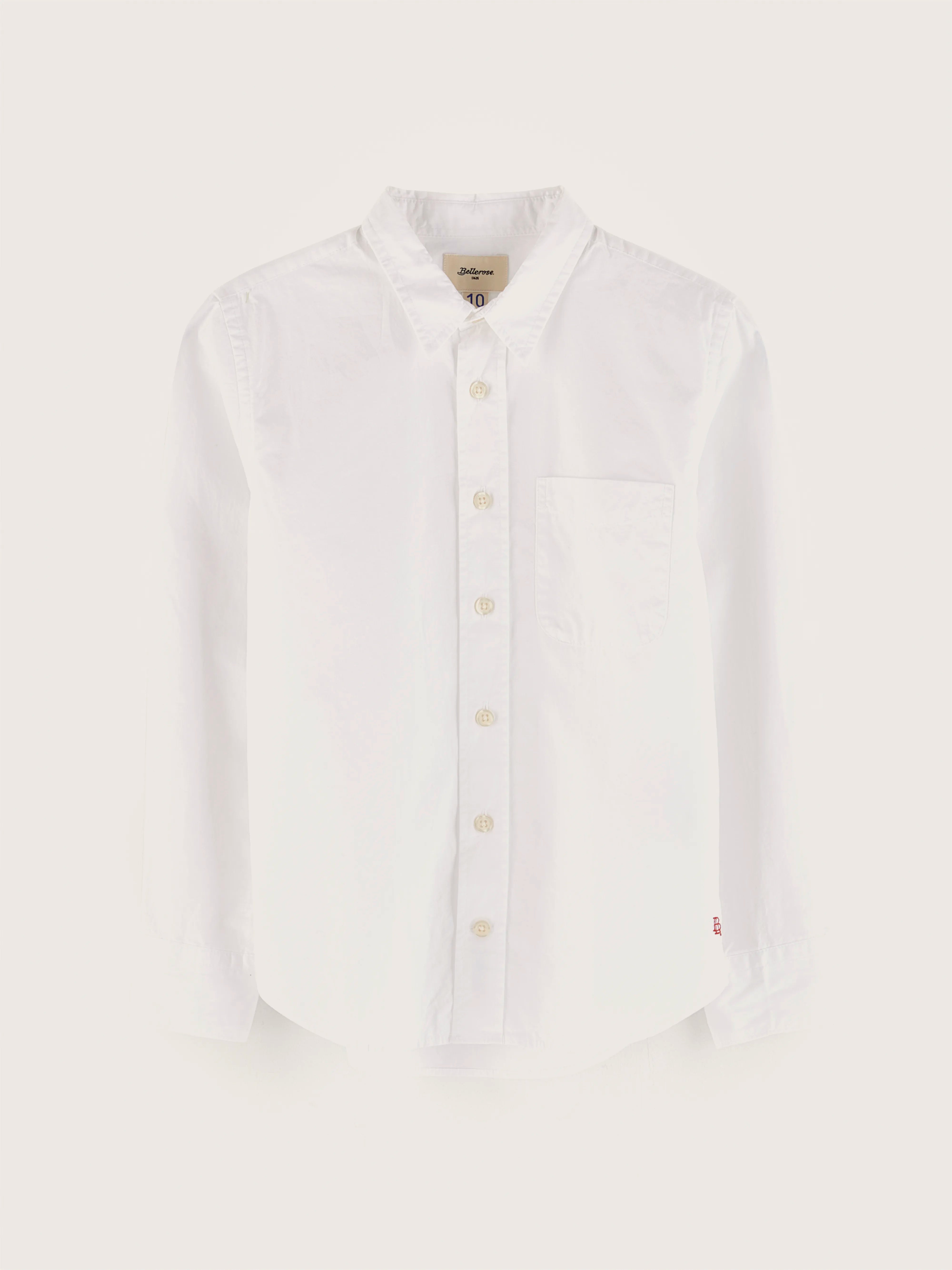 Ganix poplin shirt   (242 / B / WHITE)