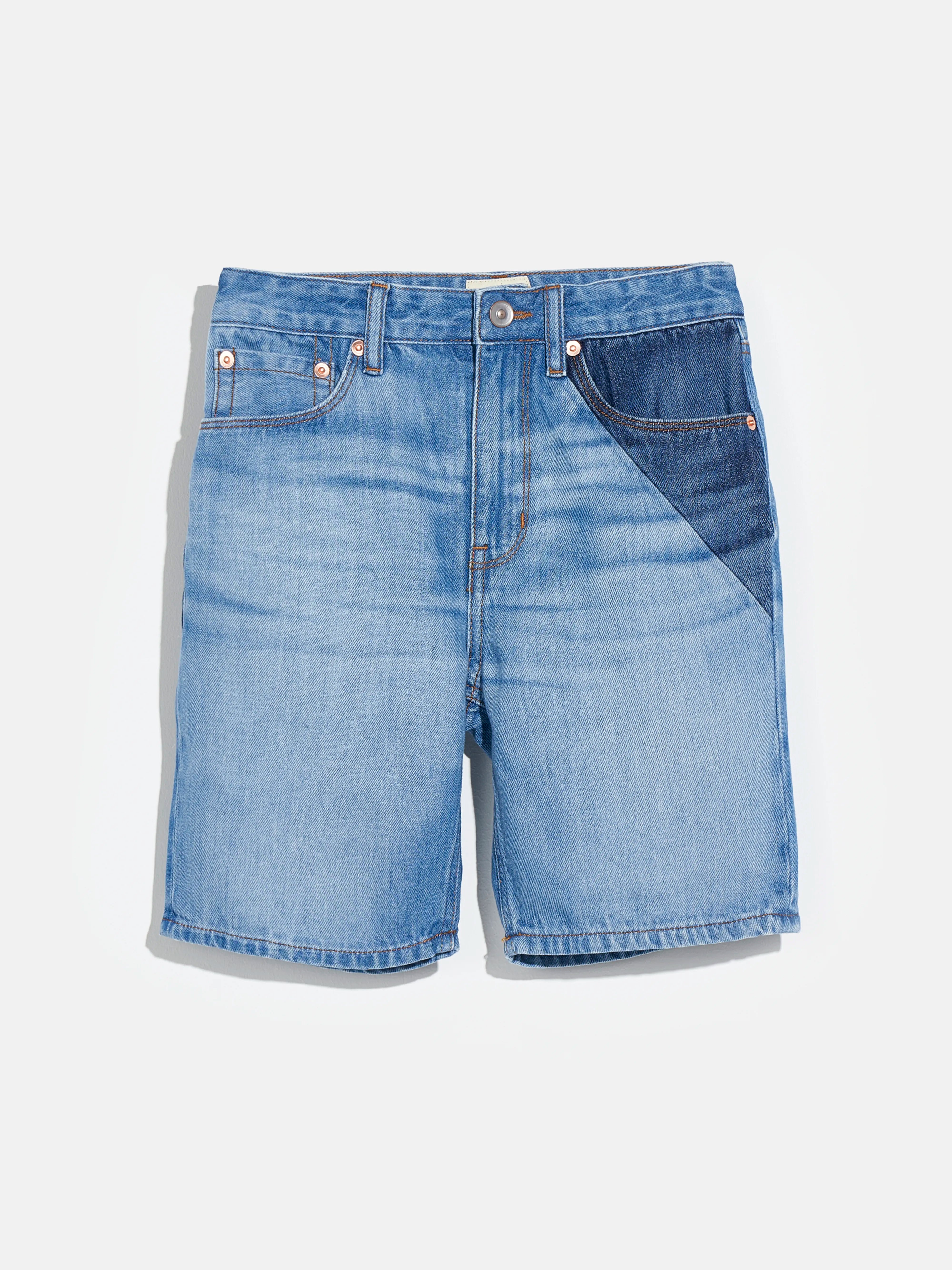 short padro (241 / B / MD BLUE BLEACH)