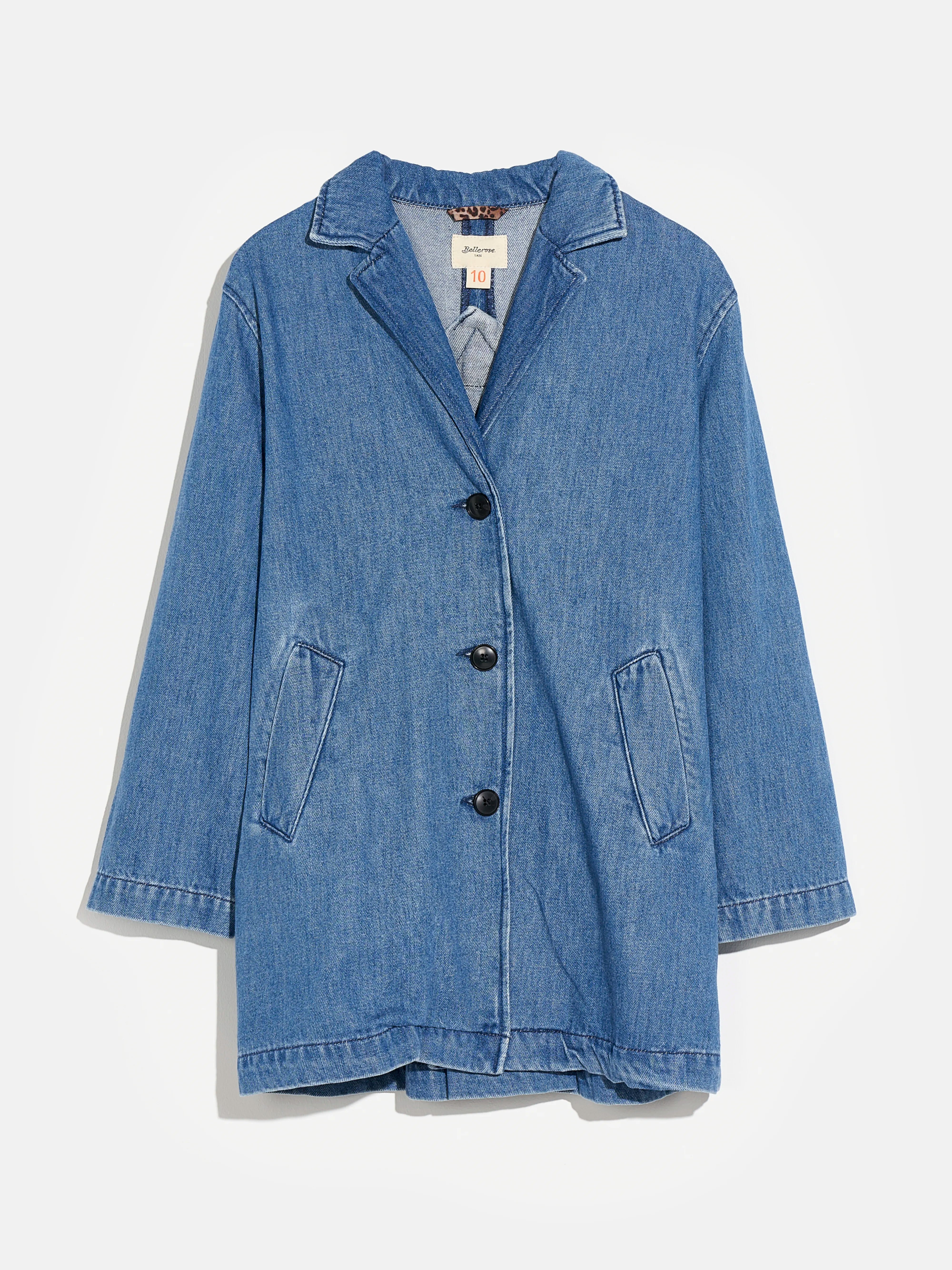 perky coat (241 / G / MD BLUE BLEACH)