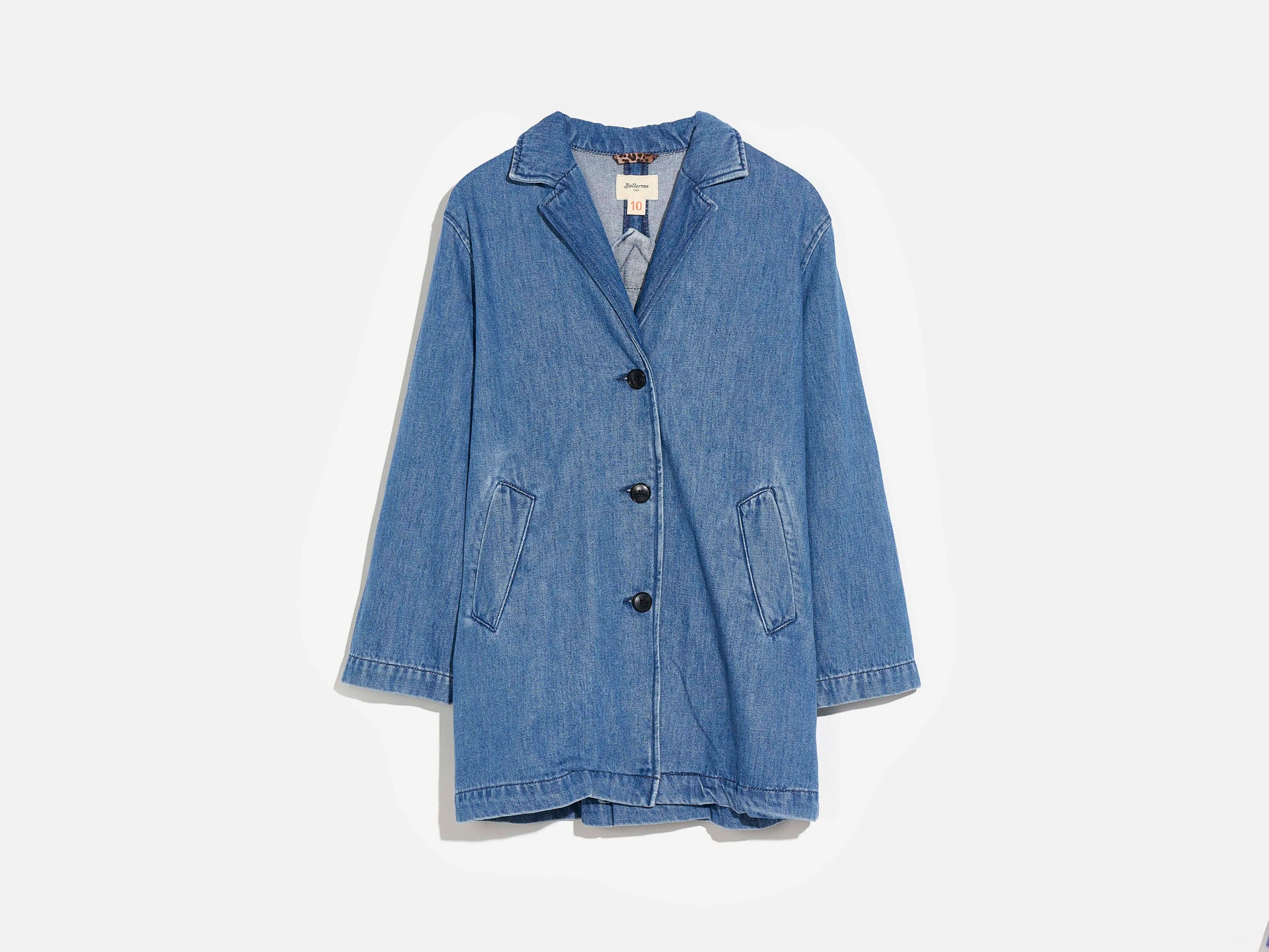 perky coat (241 / G / MD BLUE BLEACH)