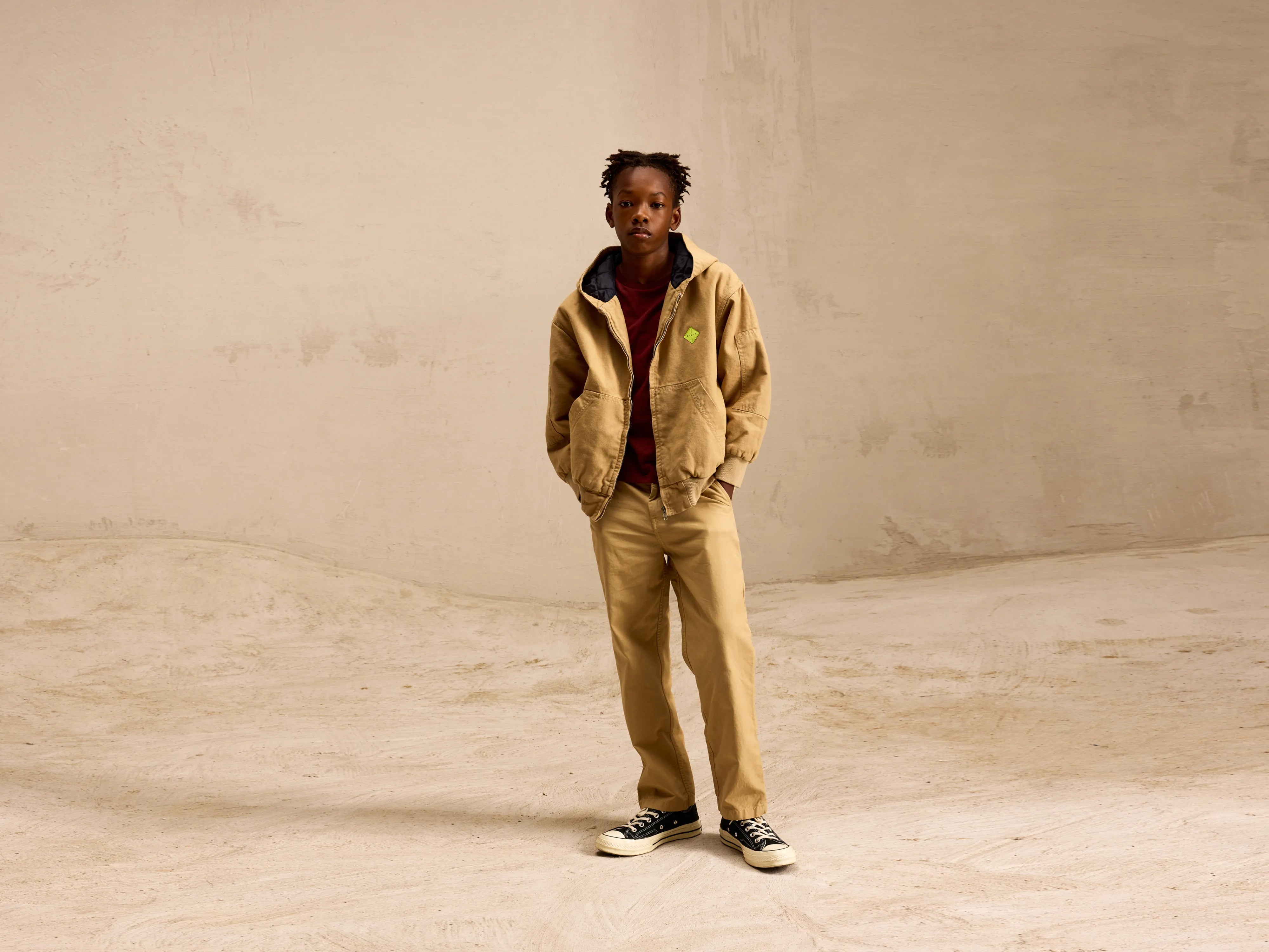 Ward hooded jacket (251 / B / CLAY)