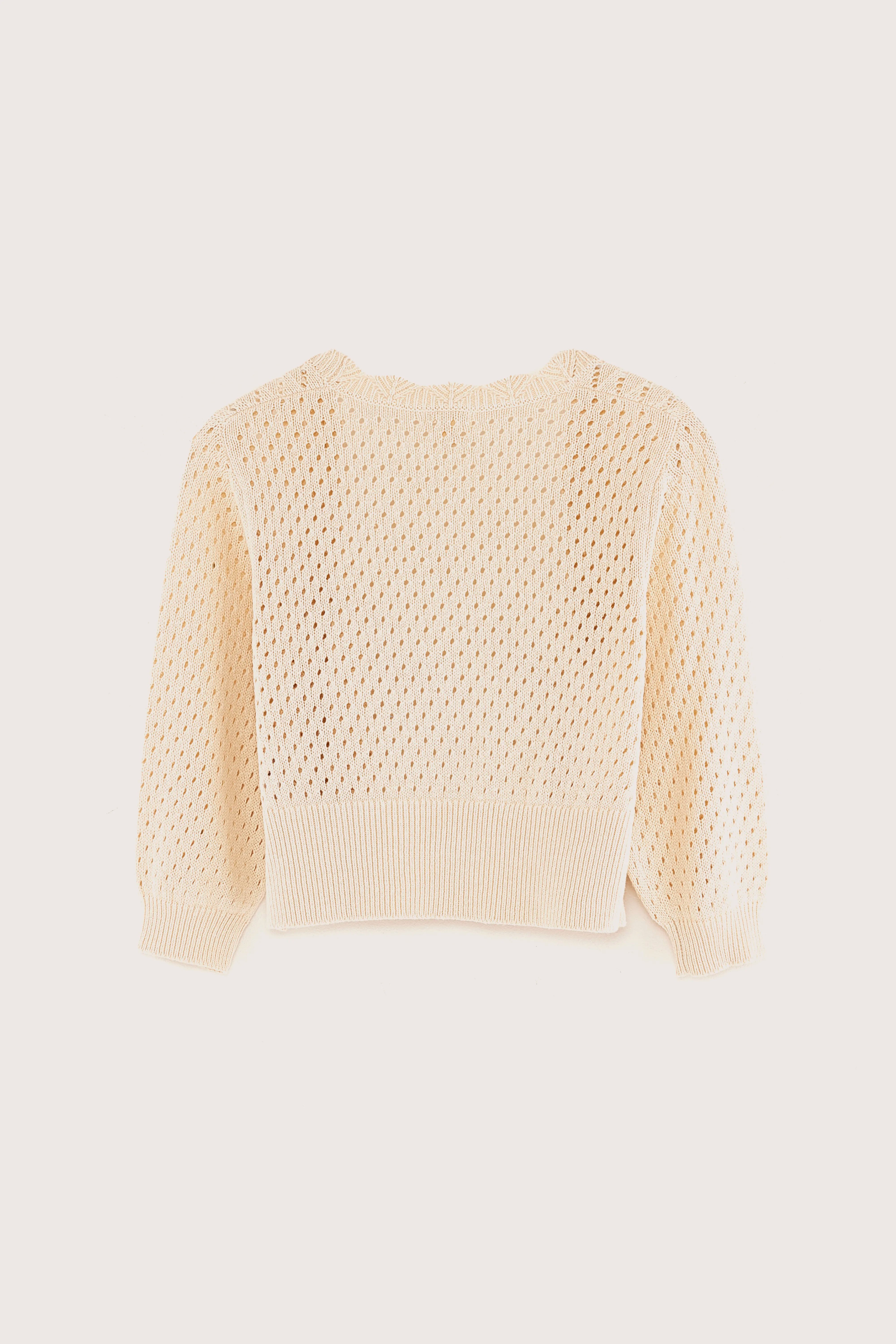 Cardigan col V Gehno (251 / G / MILKY WAY)