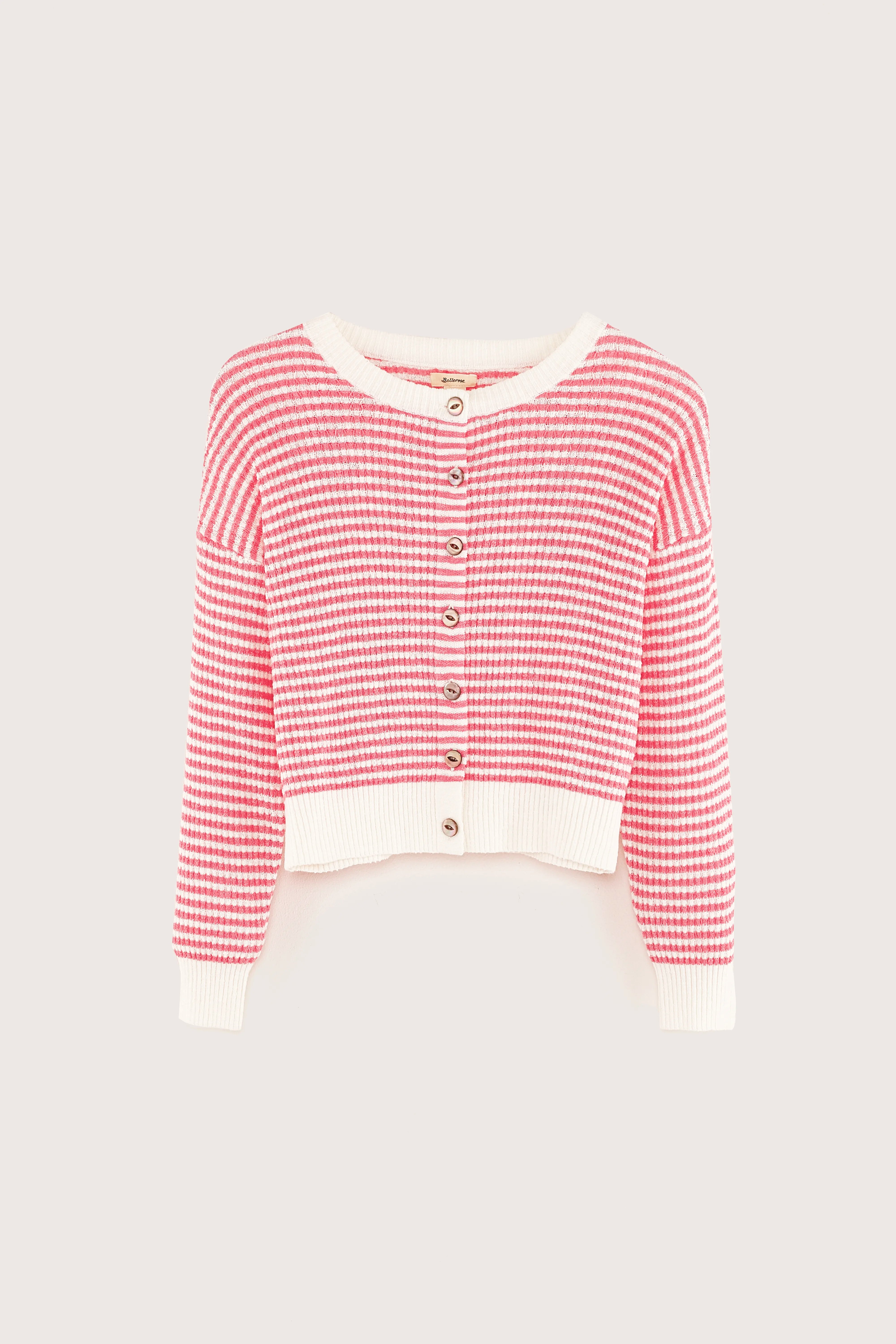 Cardigan col rond Attelo (251 / G / STRIPE A)