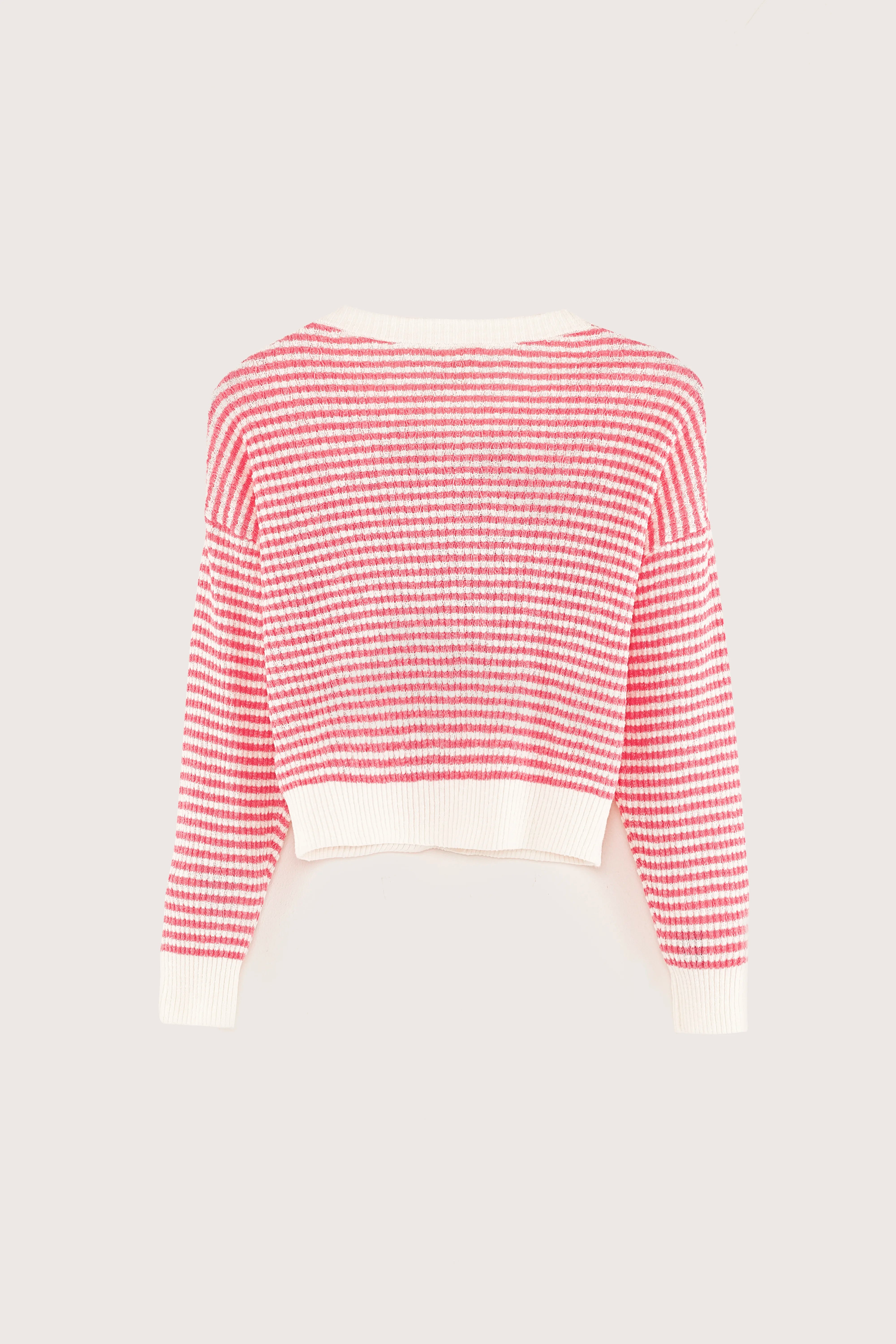 Cardigan col rond Attelo (251 / G / STRIPE A)