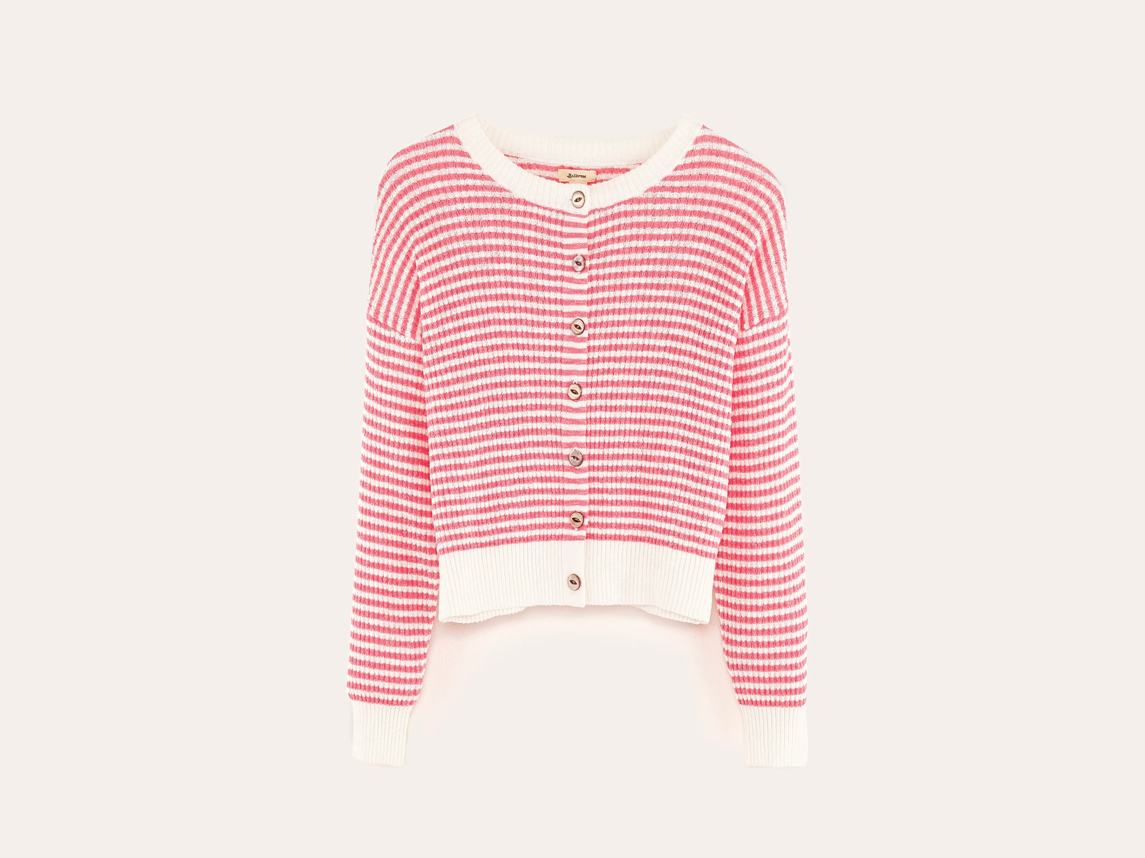 Cardigan col rond Attelo (251 / G / STRIPE A)