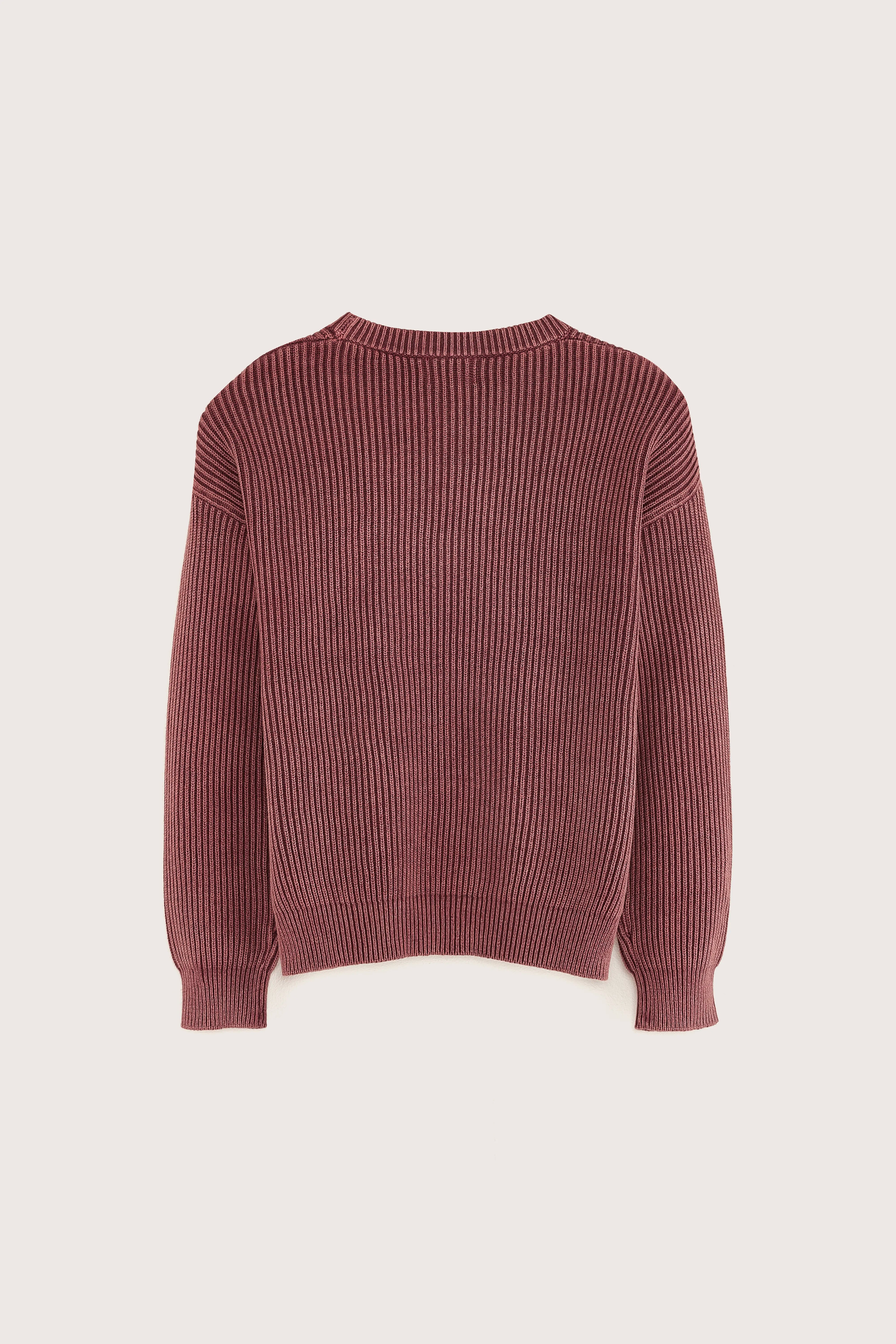 Gocca ronde hals trui (251 / B / GRENAT)