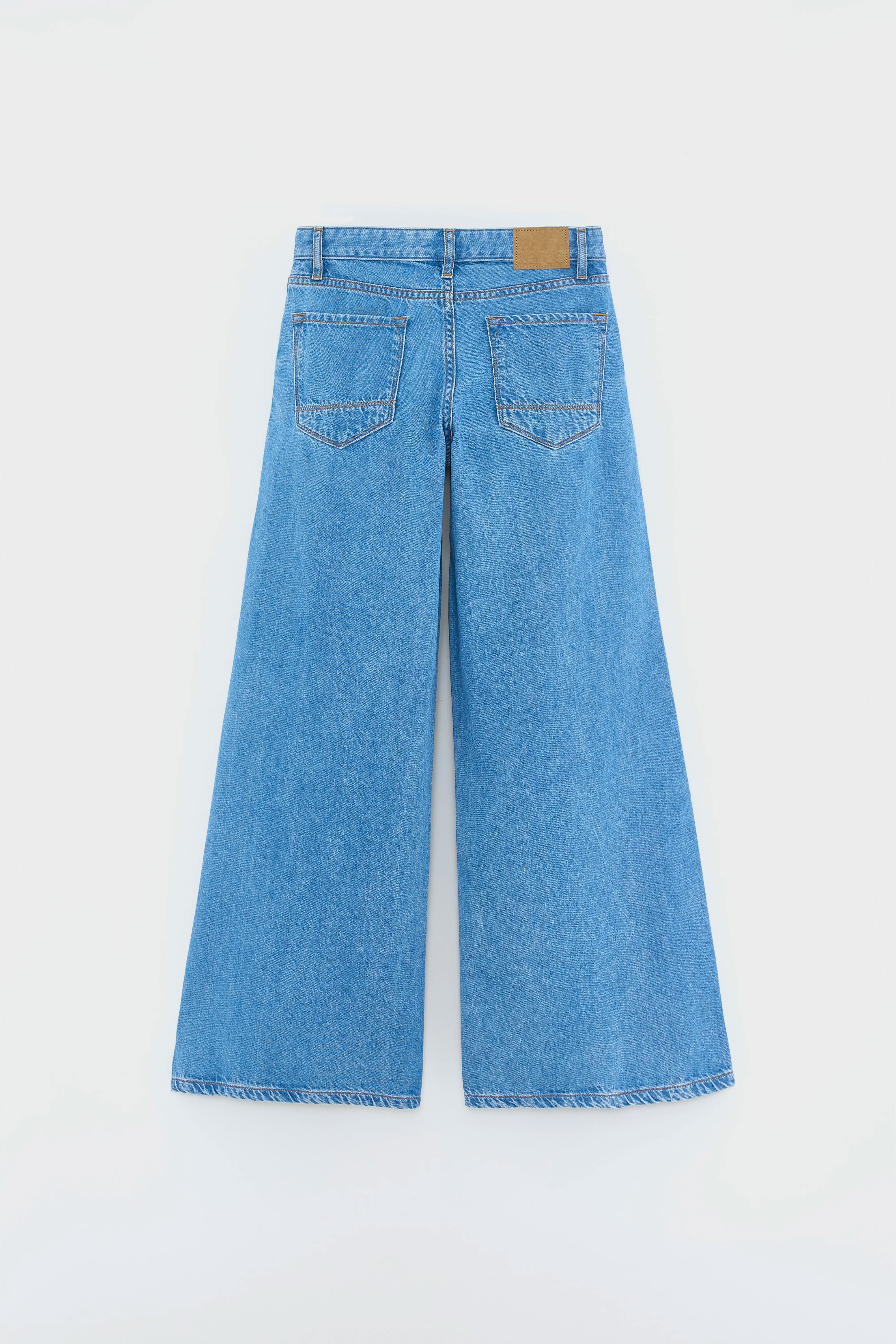 Kae wijde jeans (252 / G / MD BLUE BLEACH)