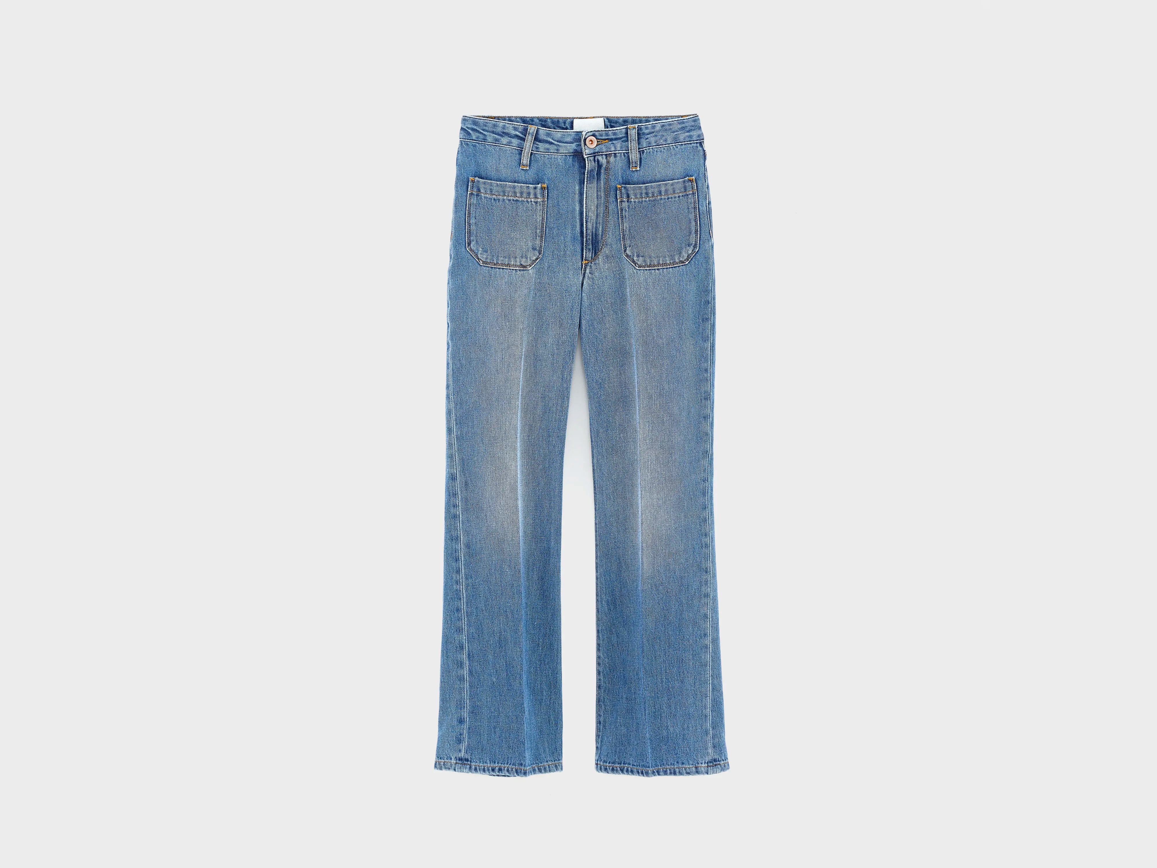 Pepy flared medium blue jeans (242 / G / MD BLUE BLEACH)