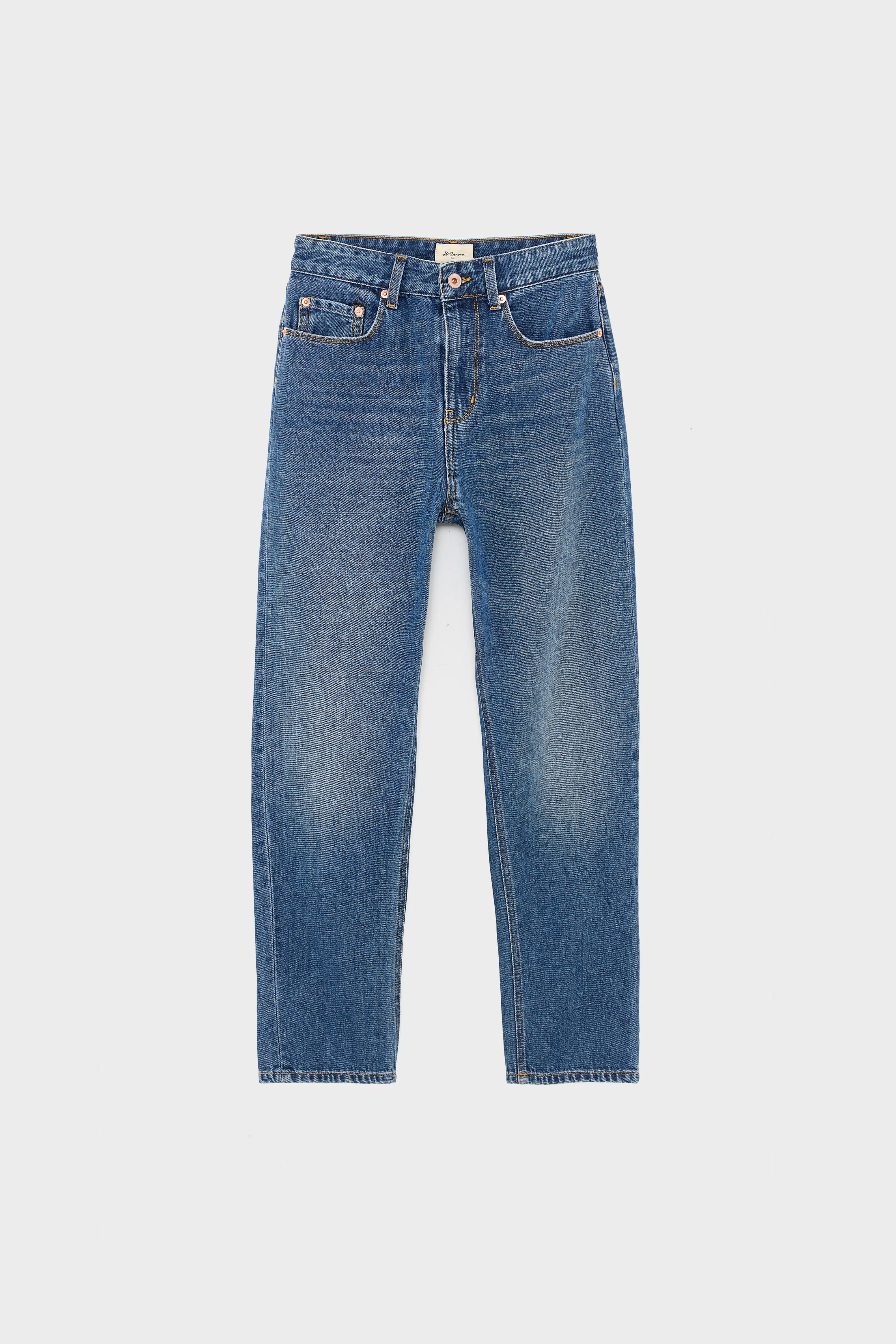 Peters wijde blauwe stonewashed jeans (242 / B / BLUE STONE)