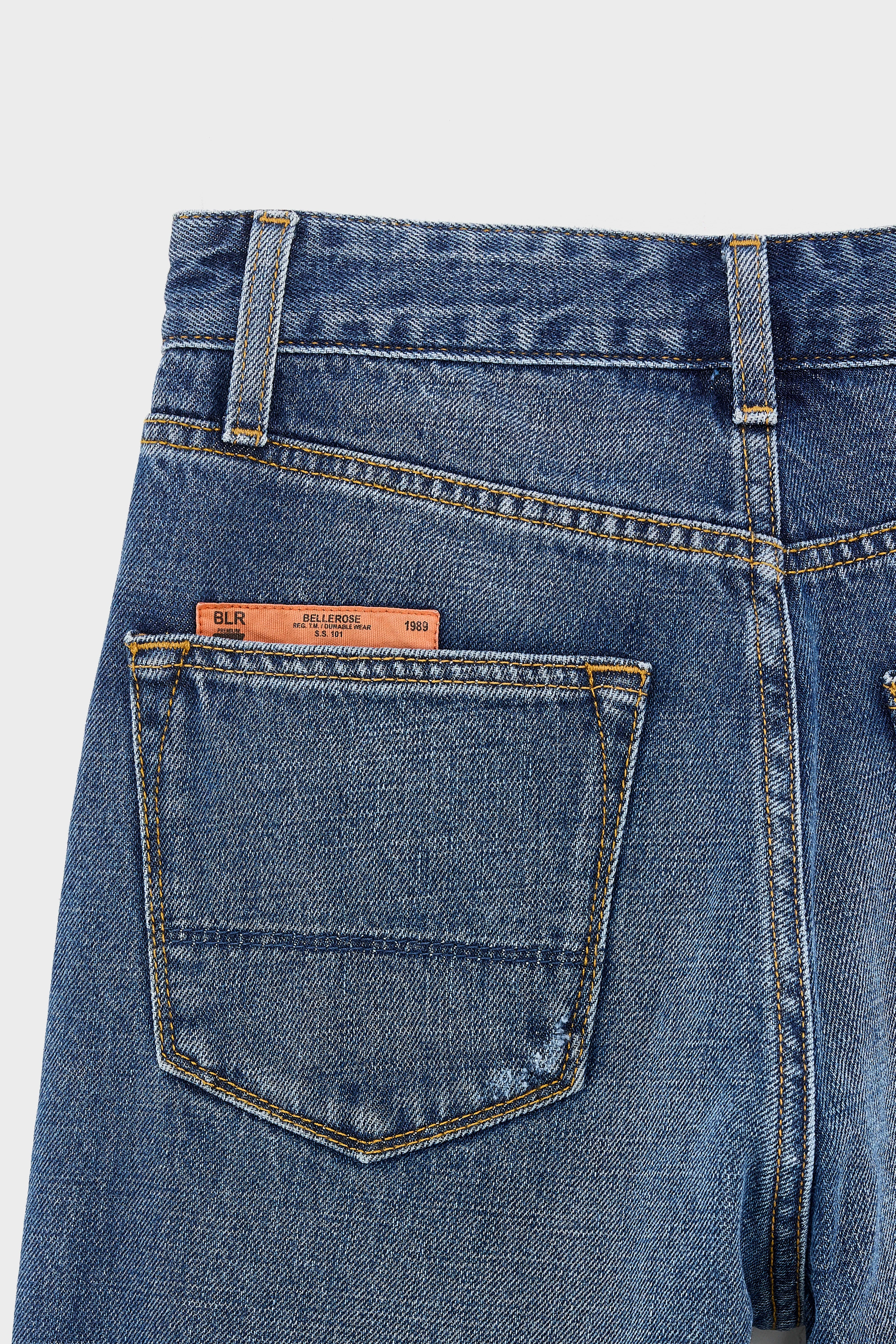 Peters wijde blauwe stonewashed jeans (242 / B / BLUE STONE)