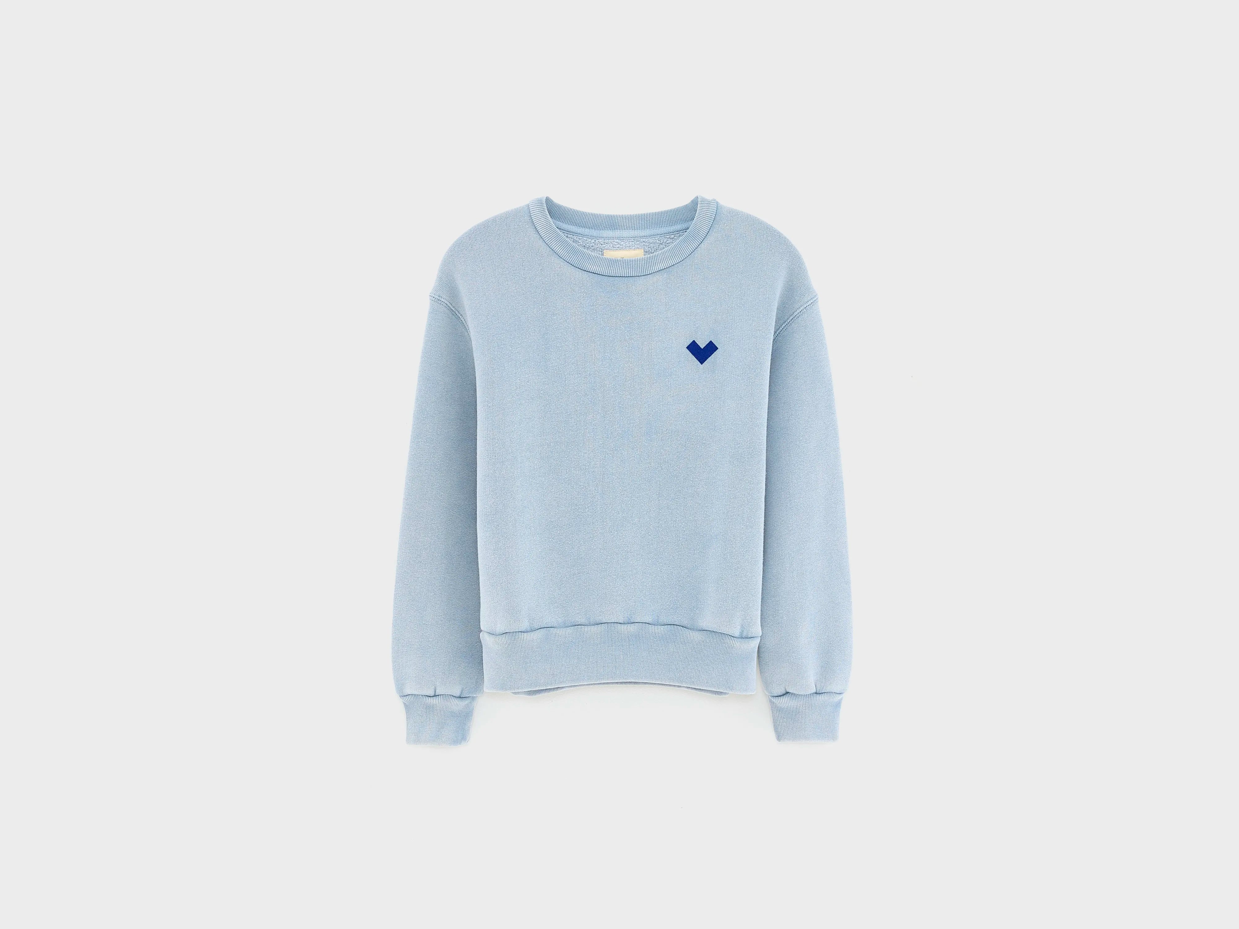 Fanzi sweatshirt met ronde hals (252 / G / CHAMBRAY)