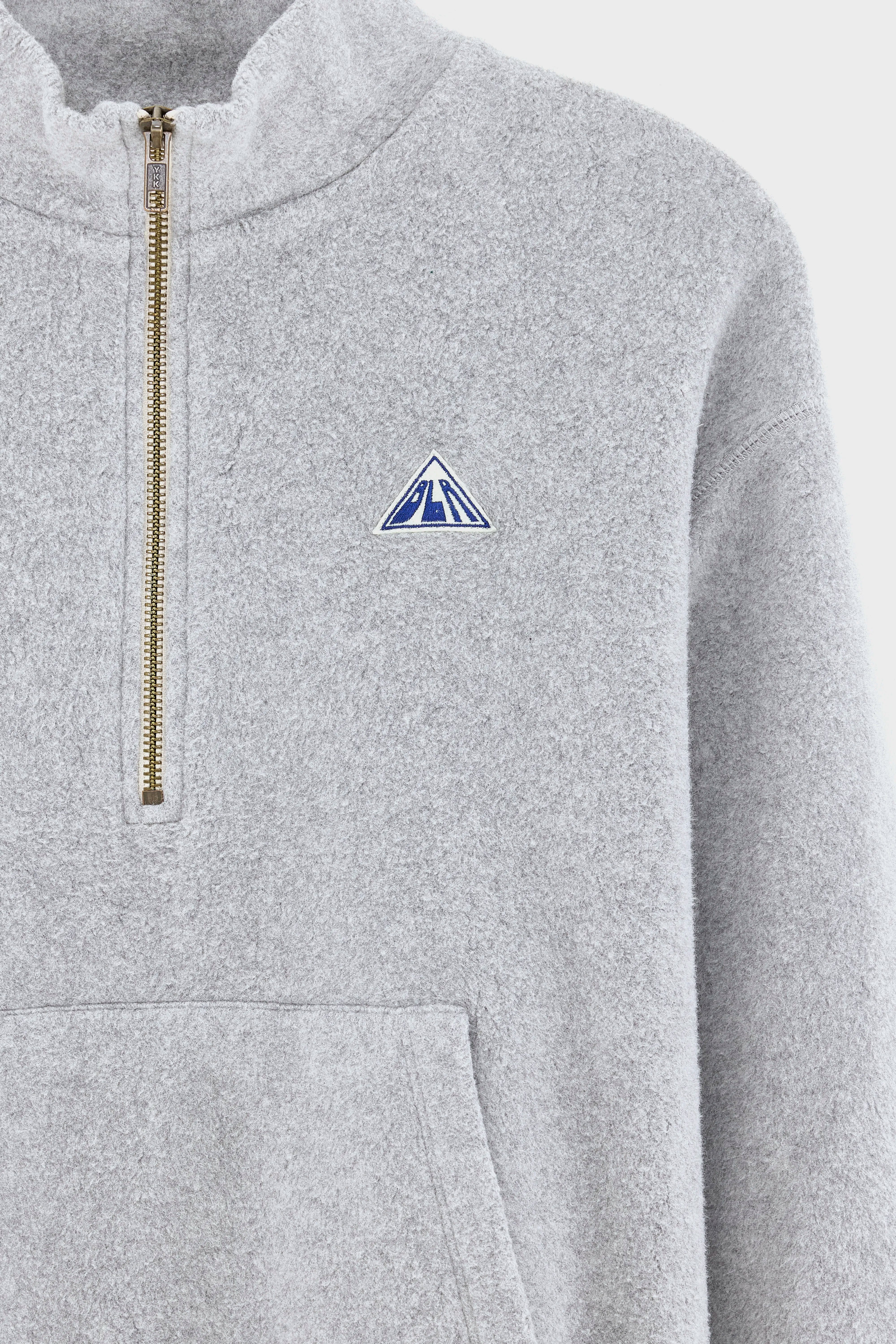 Fabril sweatshirt met halve rits (252 / B / H. GREY)