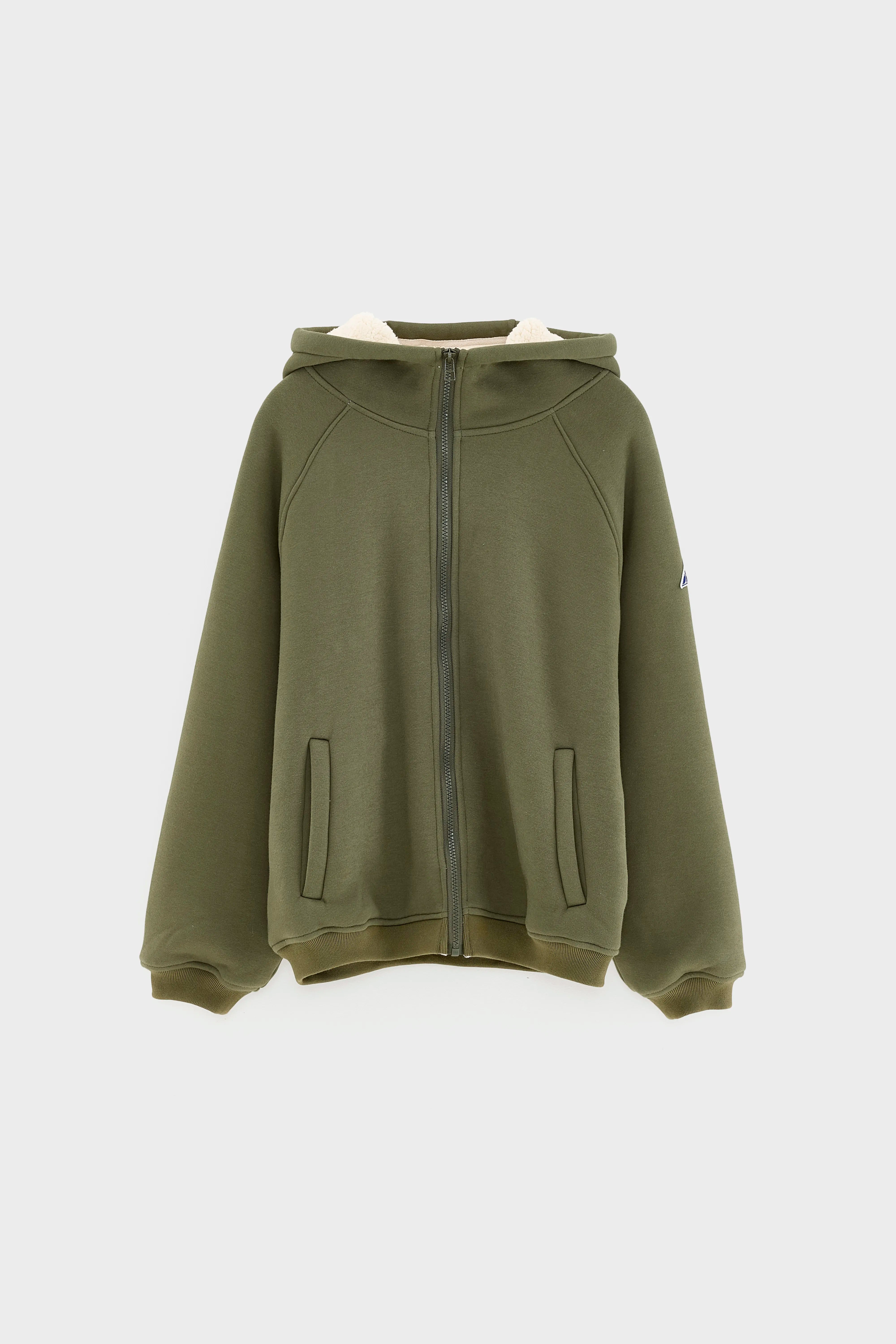 Japer zip-front hoodie (252 / B / CEDAR)