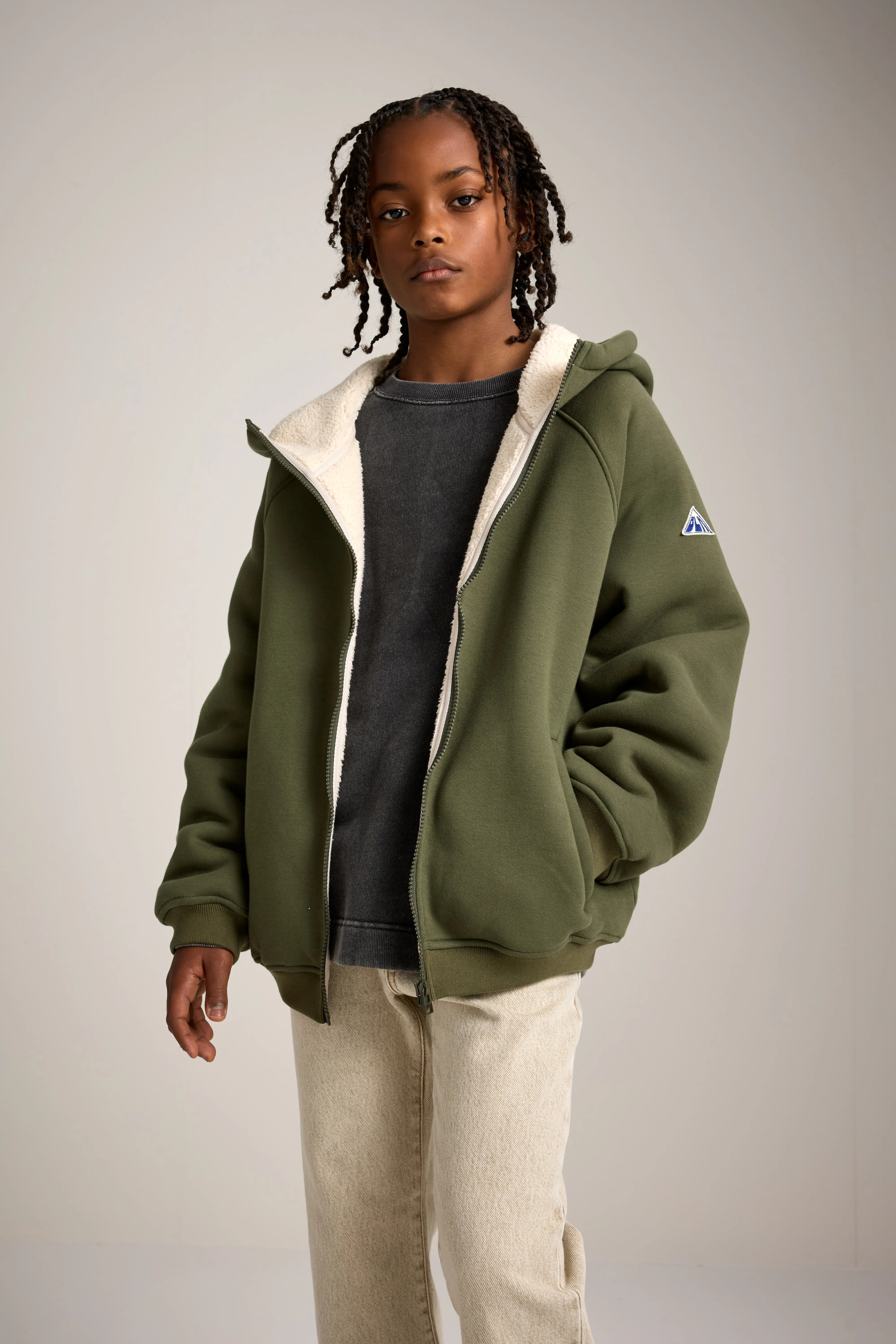 Japer zip-front hoodie (252 / B / CEDAR)