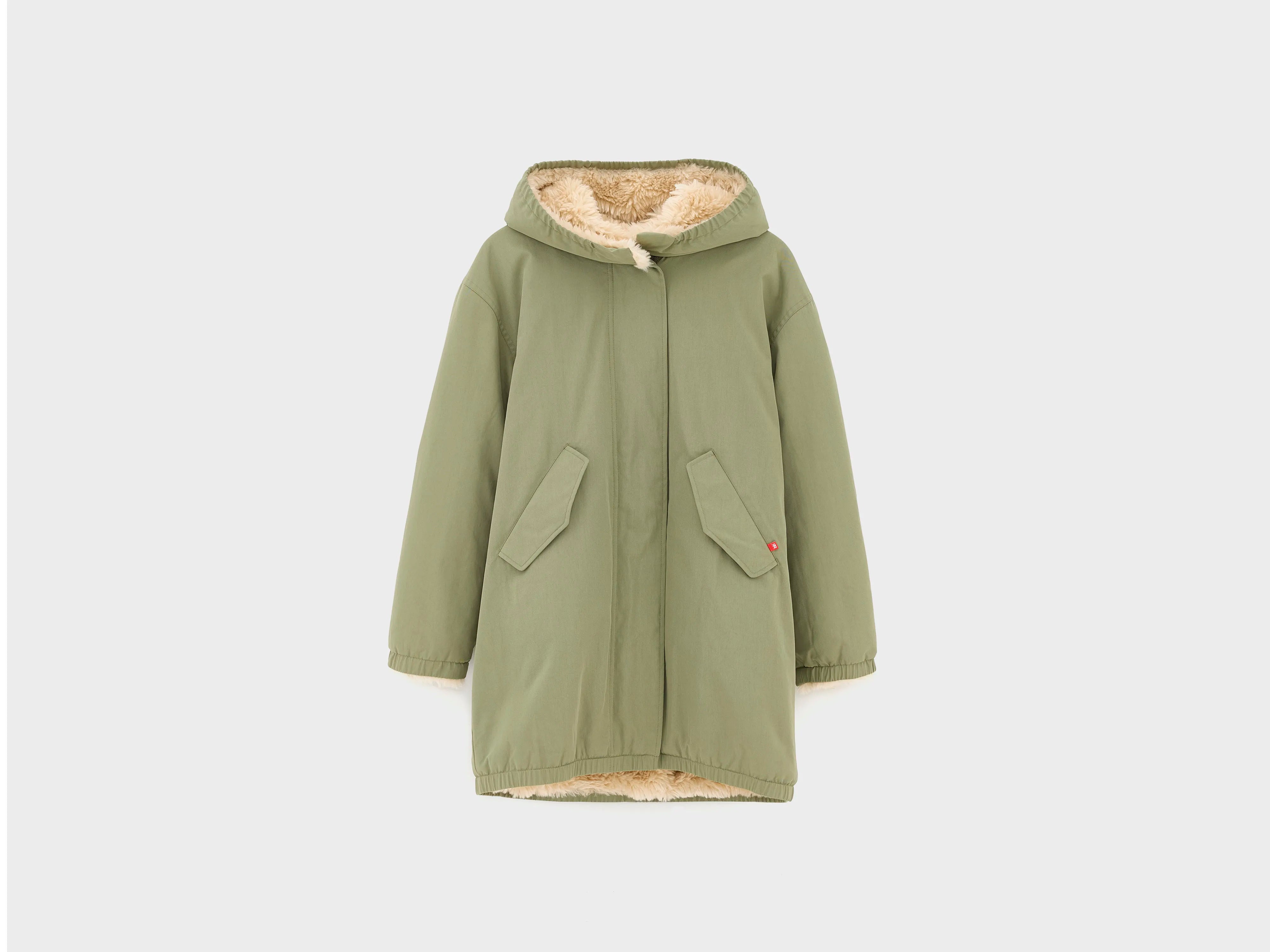 Parka à capuche vert kaki Harbour (242 / G / JEEP)