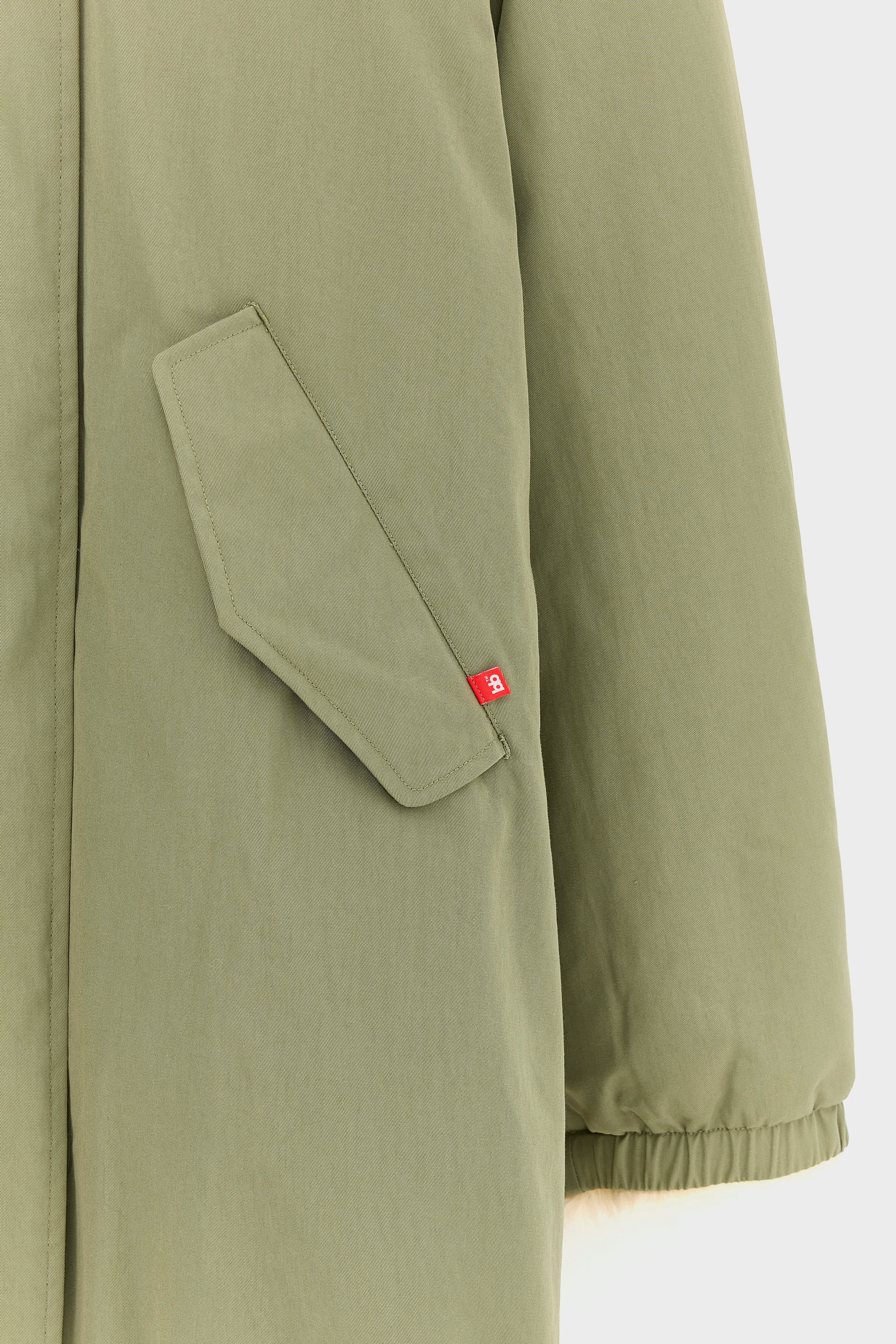 Parka à capuche vert kaki Harbour (242 / G / JEEP)