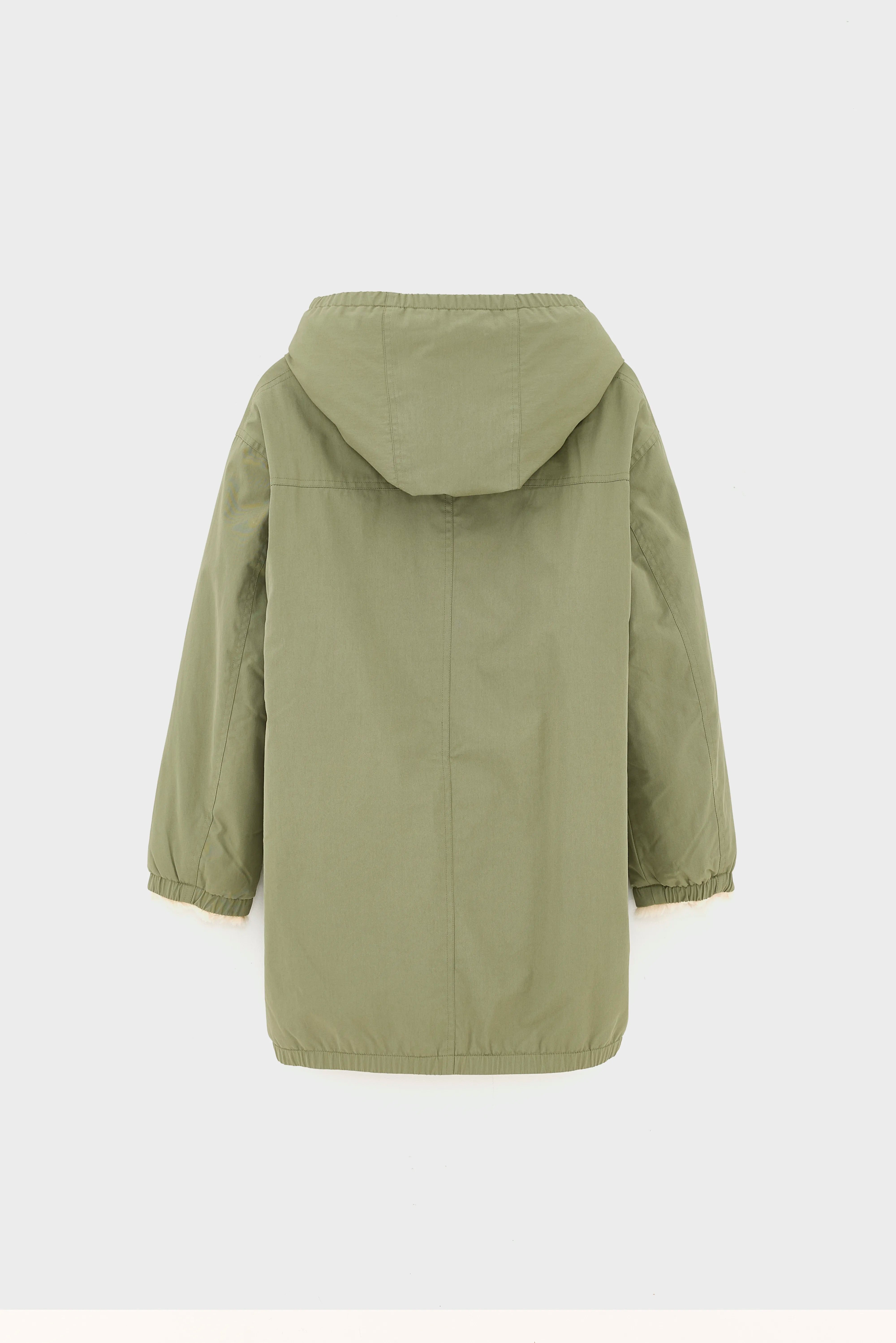 Parka à capuche vert kaki Harbour (242 / G / JEEP)