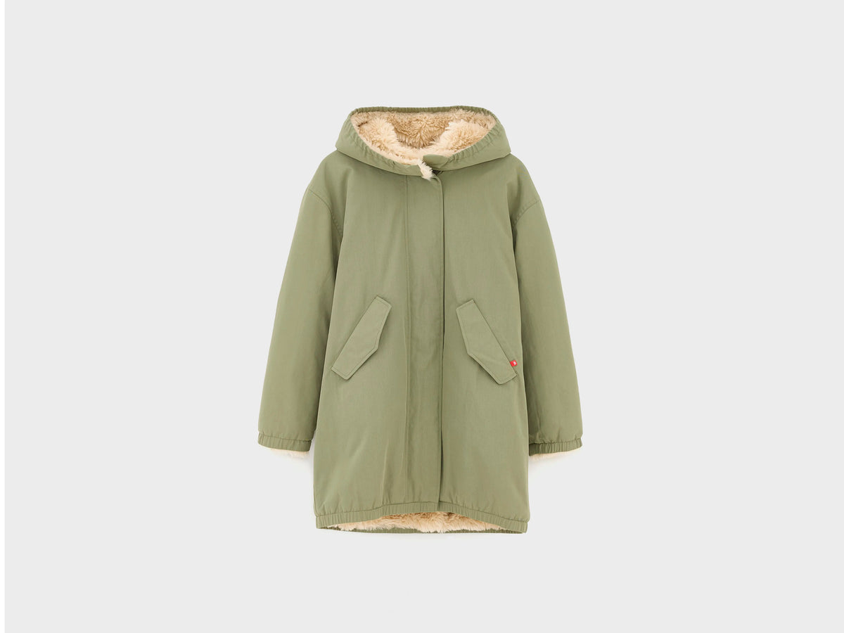 Harbour green hooded parka (242 / G / JEEP)