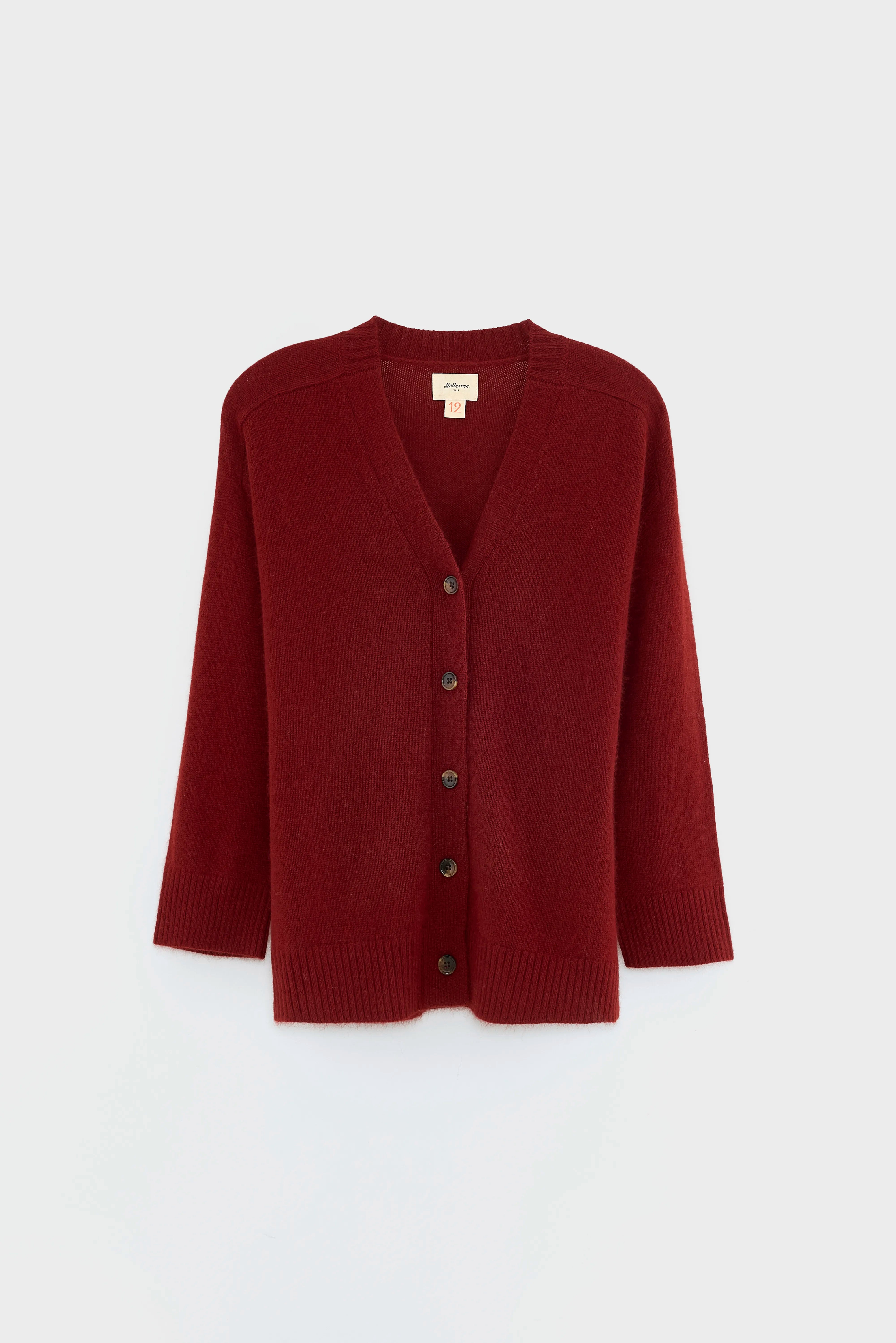 Cardigan long Gomp (252 / G / MALBEC)