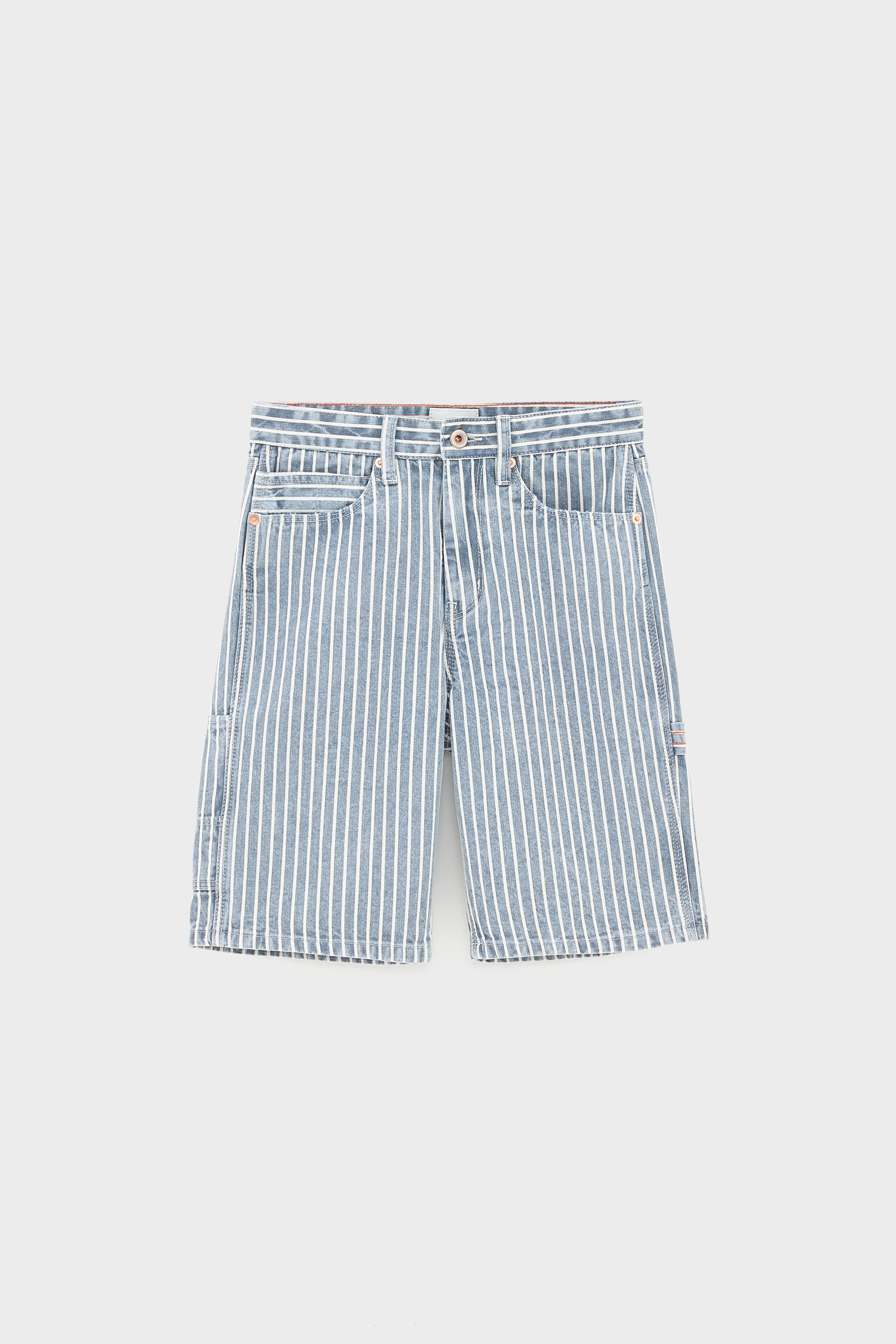 Peers denim shorts (261 / B / STRIPE A)