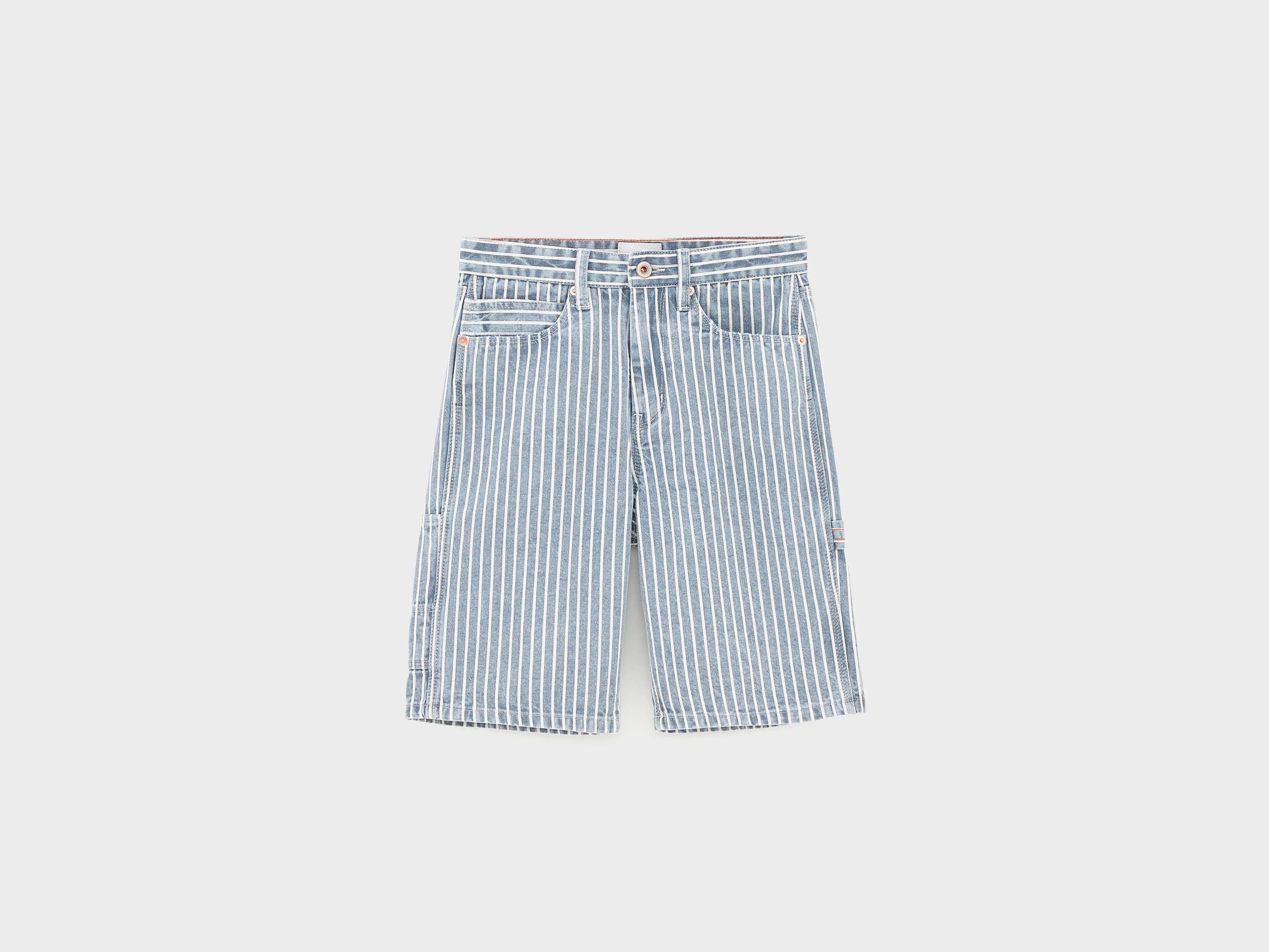 Peers denim shorts (261 / B / STRIPE A)