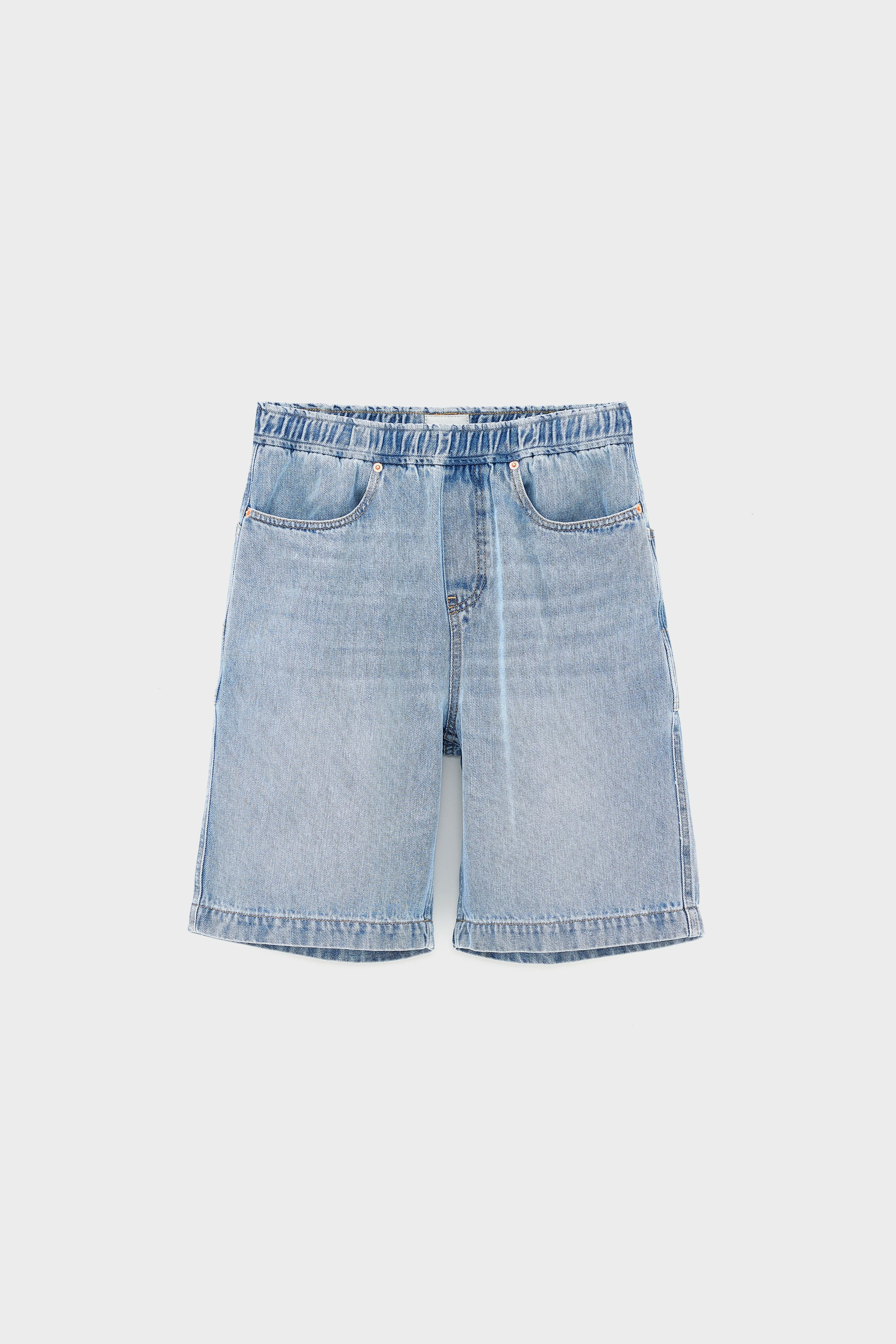 Willemn baggy shorts (261 / B / LT BLUE BLEACH)