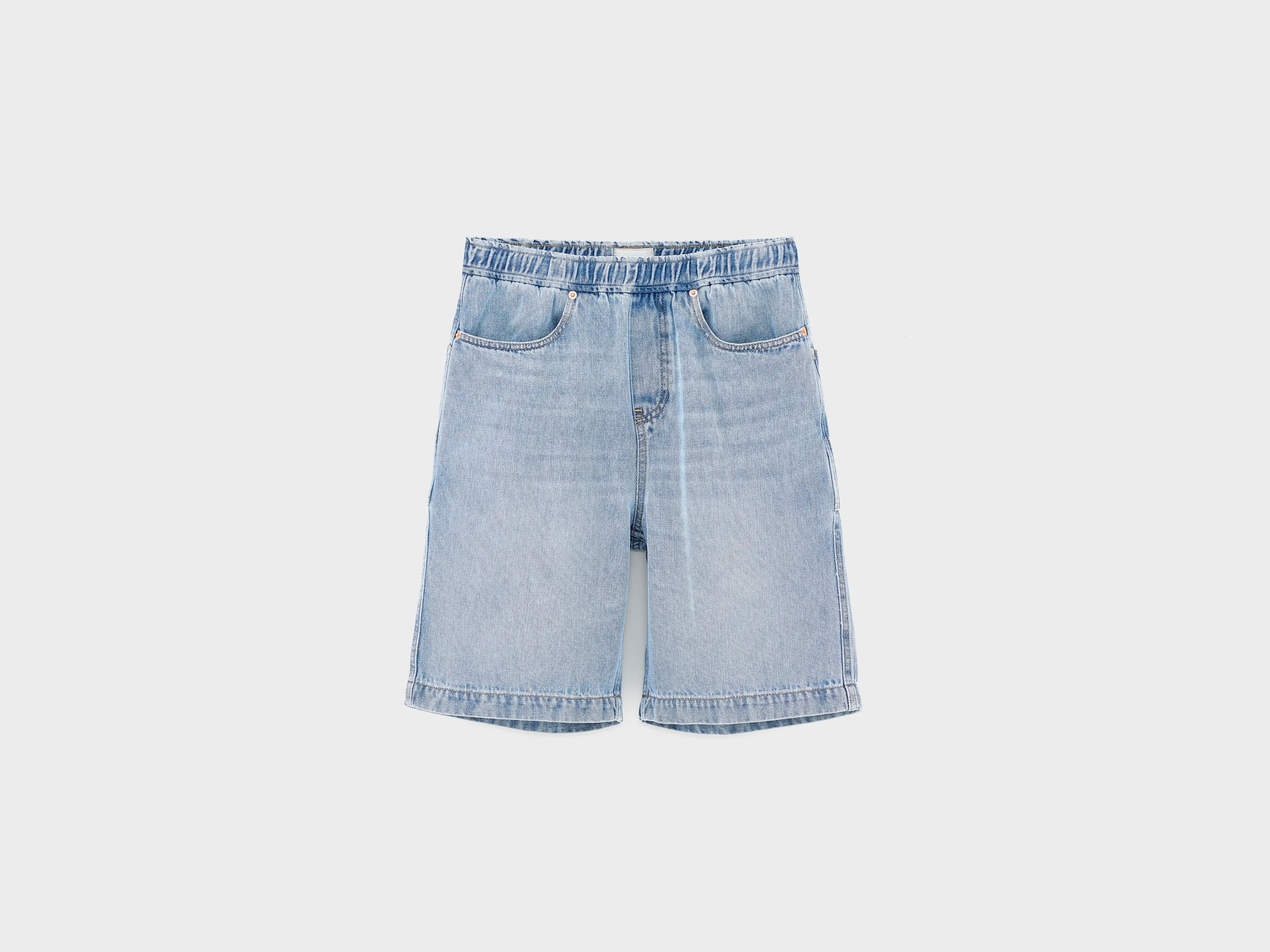 Willemn baggy shorts (261 / B / LT BLUE BLEACH)