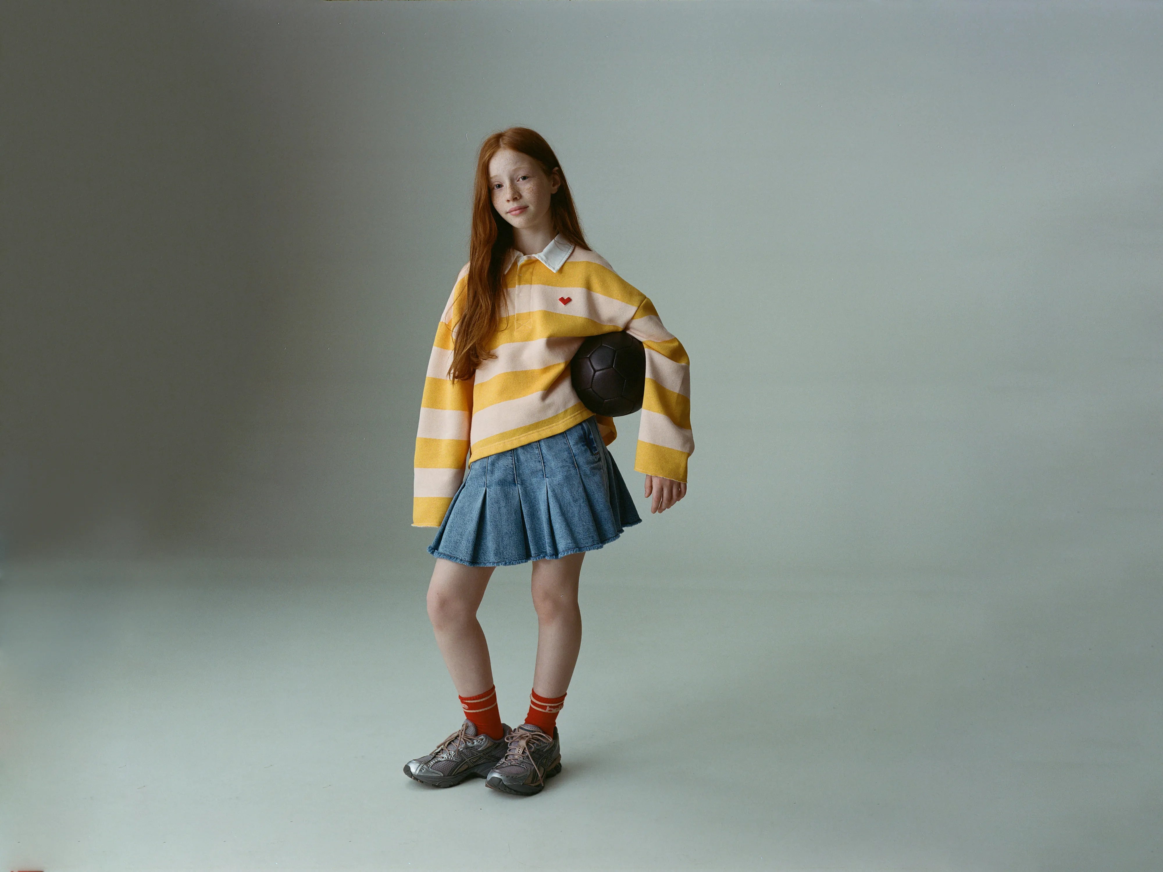 Paraph mini denim skirt (261 / G / LT BLUE BLEACH)