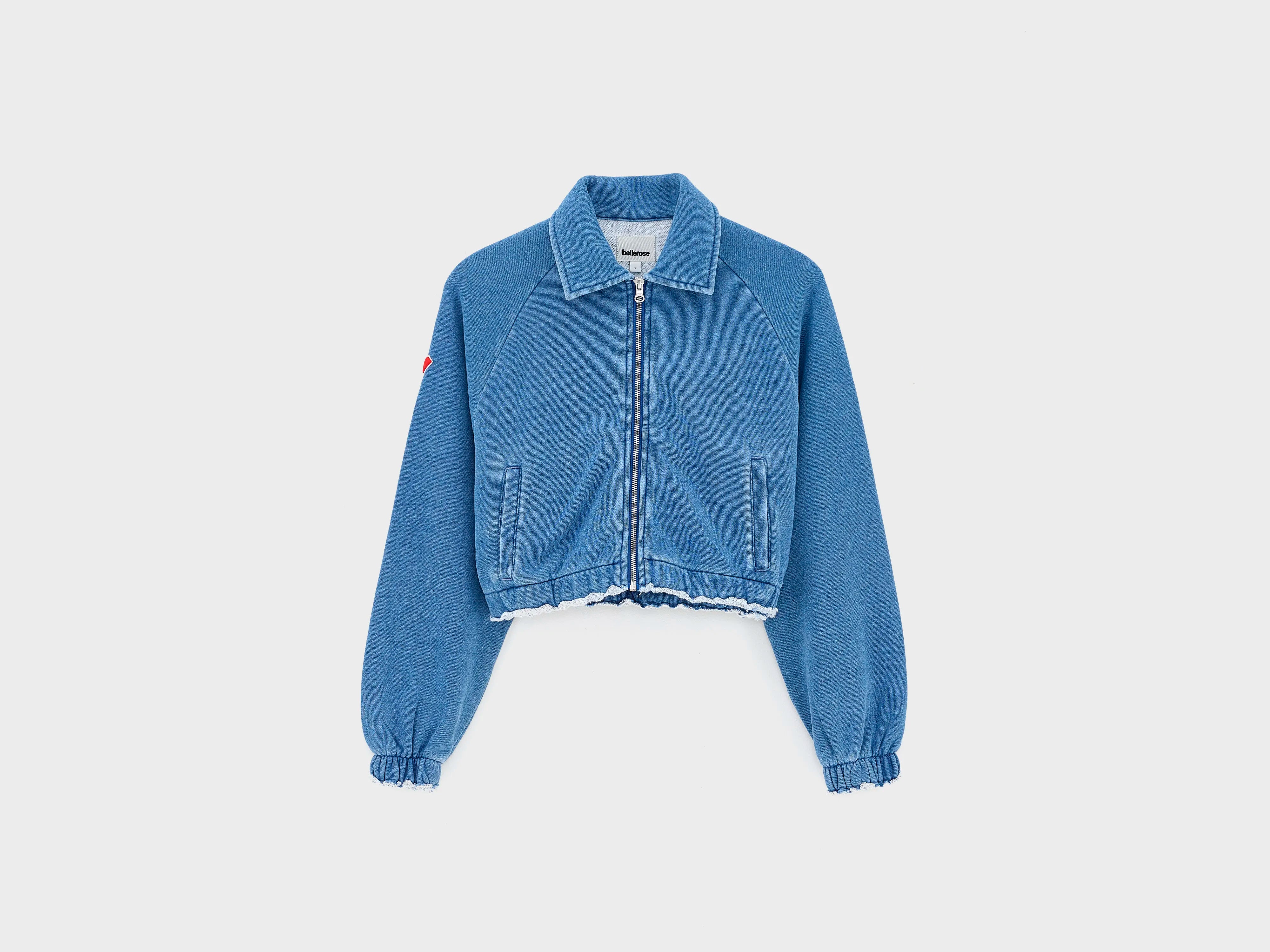 Agness zipped sweatshirt (261 / G / BLUE JEANS)